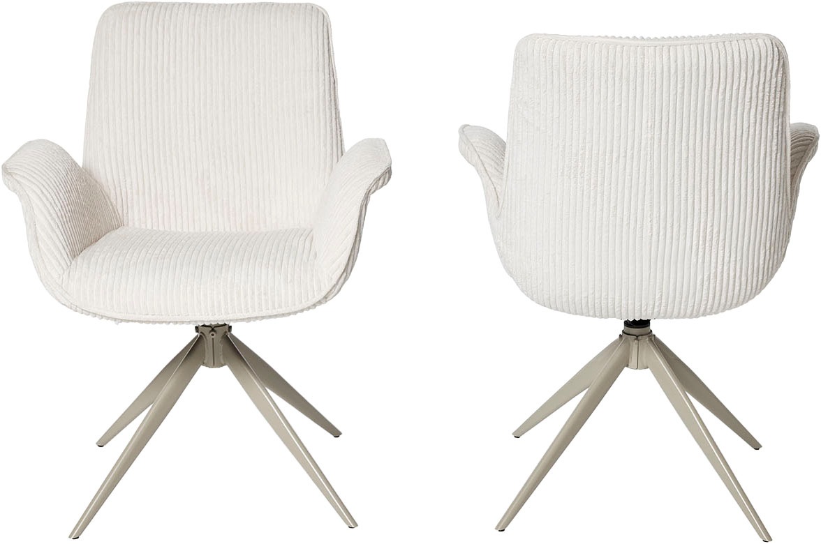 Jahnke Schalenstuhl "BAT TWIST DUO" () 2er Set, drehbar, gepolstert, mit Ar günstig online kaufen