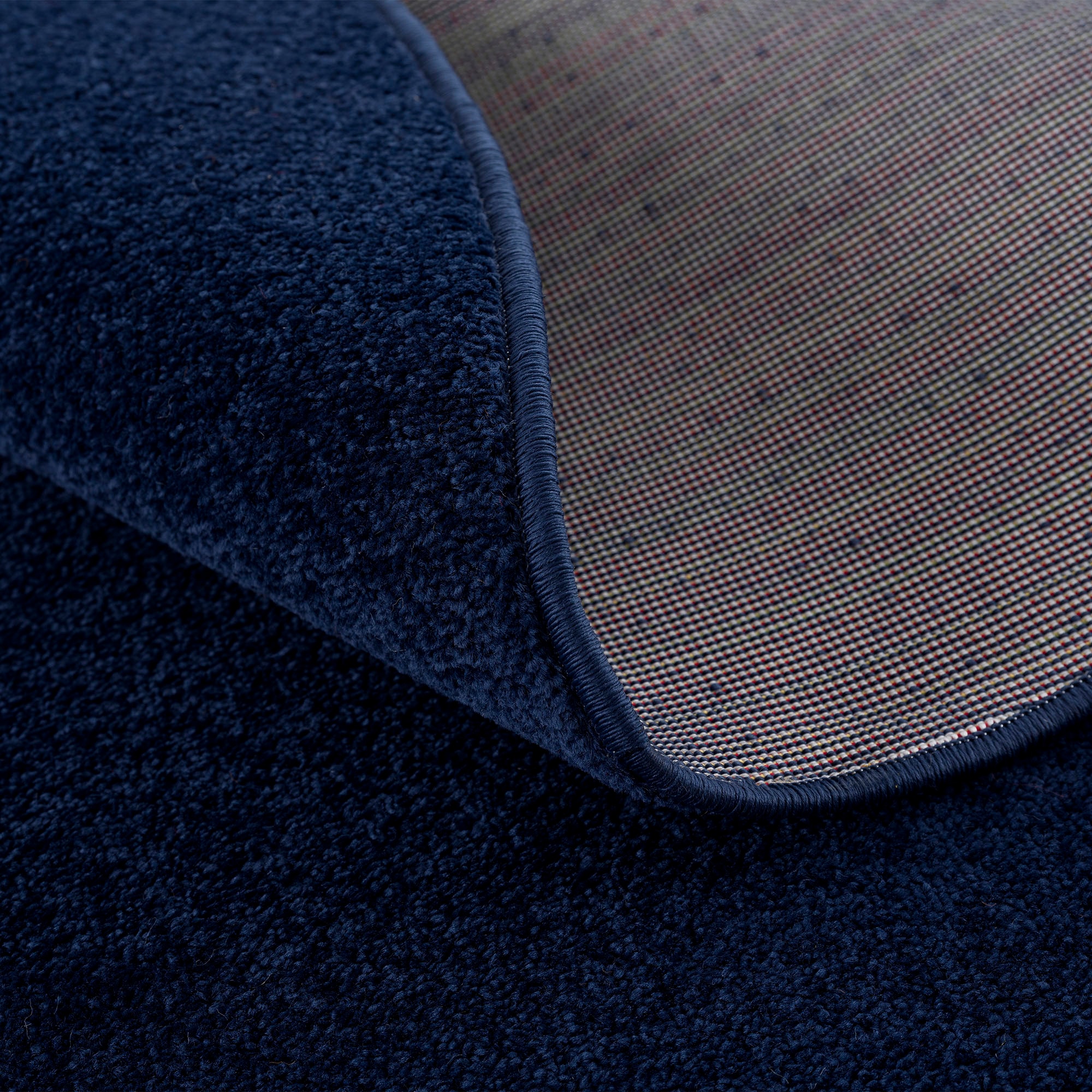 Sanat Teppich »Uni« rund 13 mm Höhe robuster Kurzflorteppich, große Farbauswahl, Wohnzimmer, alle Räume