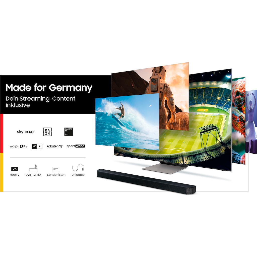 Samsung QLED-Fernseher »GQ65Q80AAT«, 163 cm/65 Zoll, 4K Ultra HD, Smart-TV