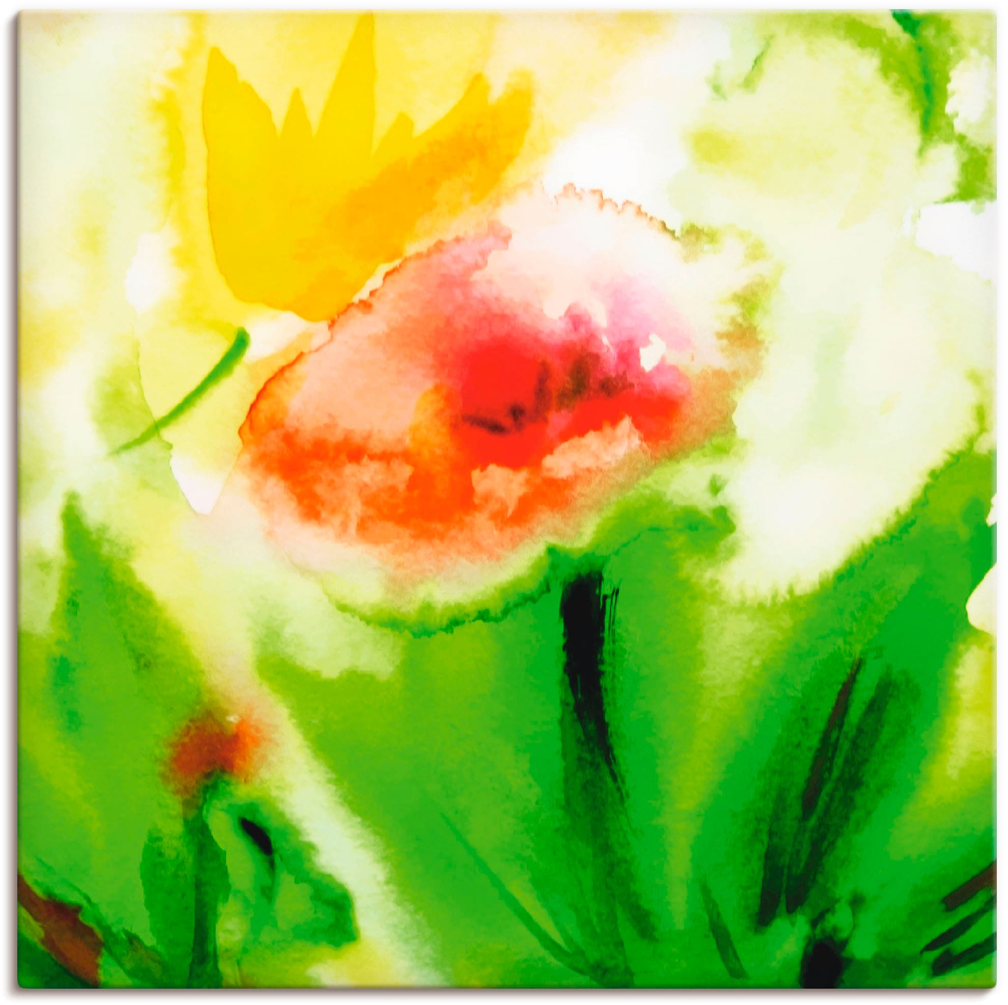 Artland Leinwandbild »Blumenliebe«, Blumen, (1 St.), auf Keilrahmen gespannt