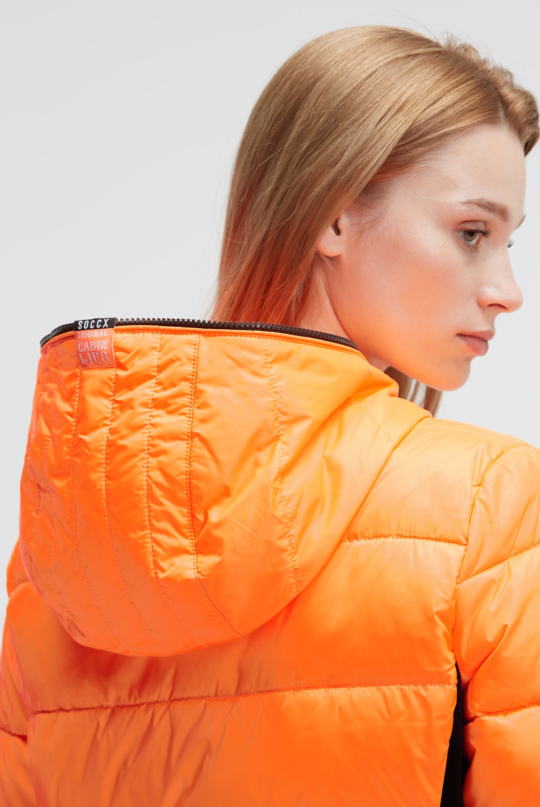 SOCCX Winterjacke, mit Kapuze, mit Windbreaker-Bündchen