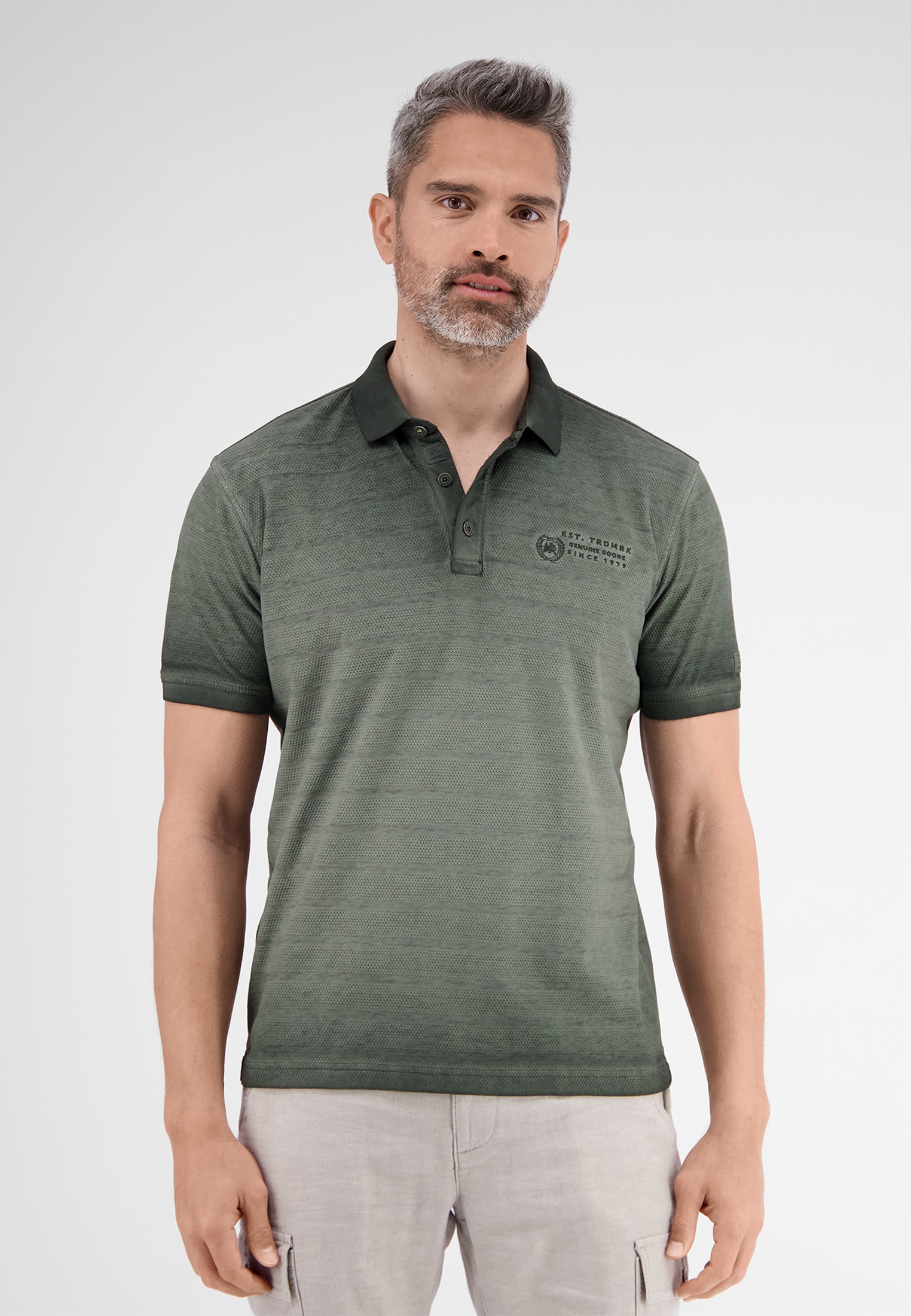 LERROS Poloshirt "Poloshirt, gestreift in Strukturqualität" günstig online kaufen
