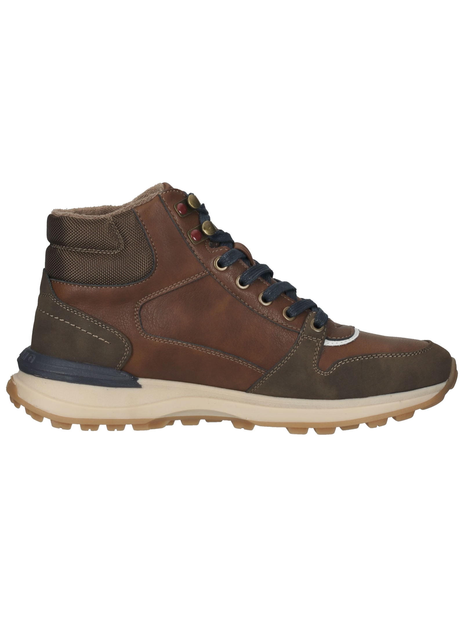 Mustang Shoes Schnürstiefelette »Mustang Shoes Stiefelette Lederimitat/Textil«