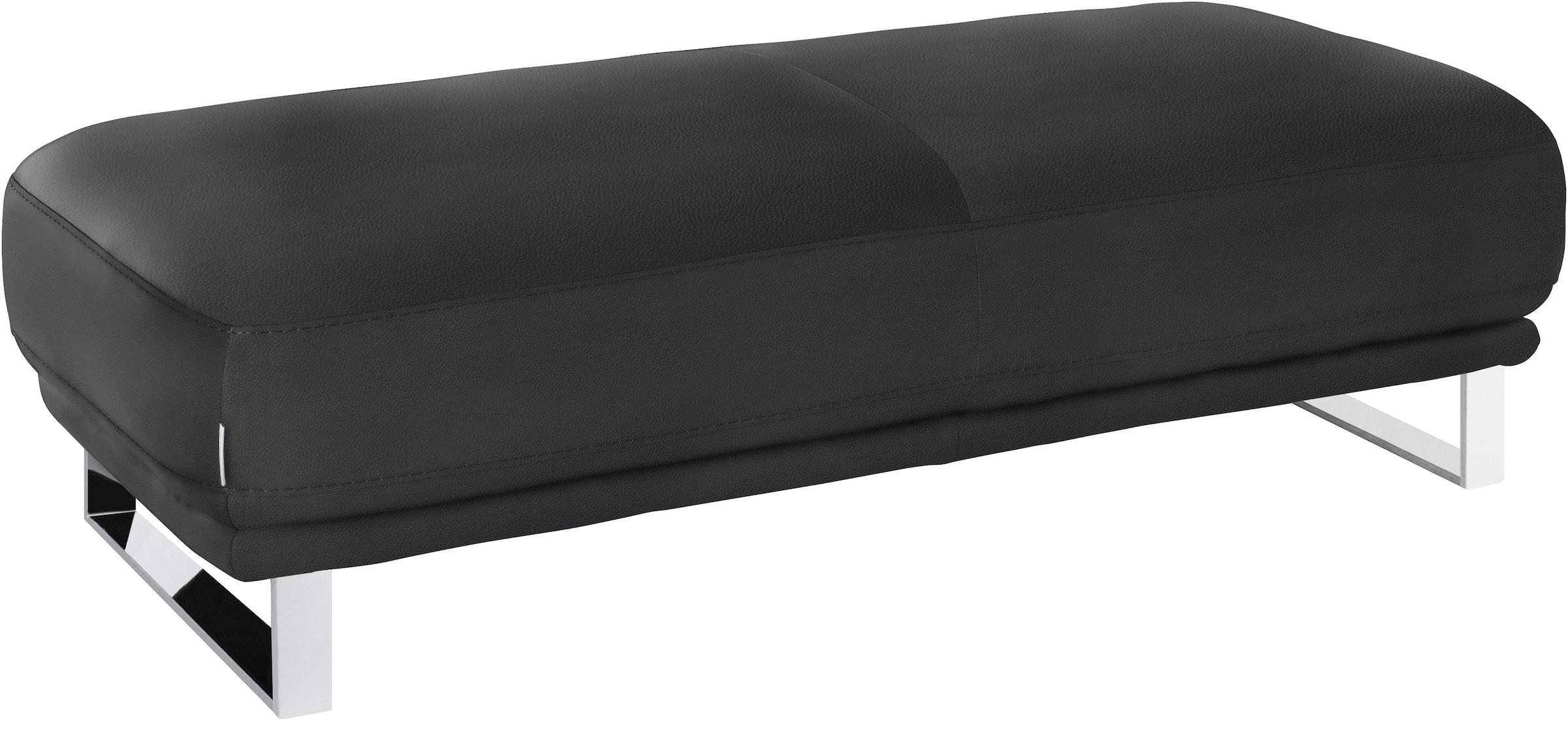 W.SCHILLIG Hocker »montanaa« mit Metallkufen in Chrom glänzend, Breite 141 cm