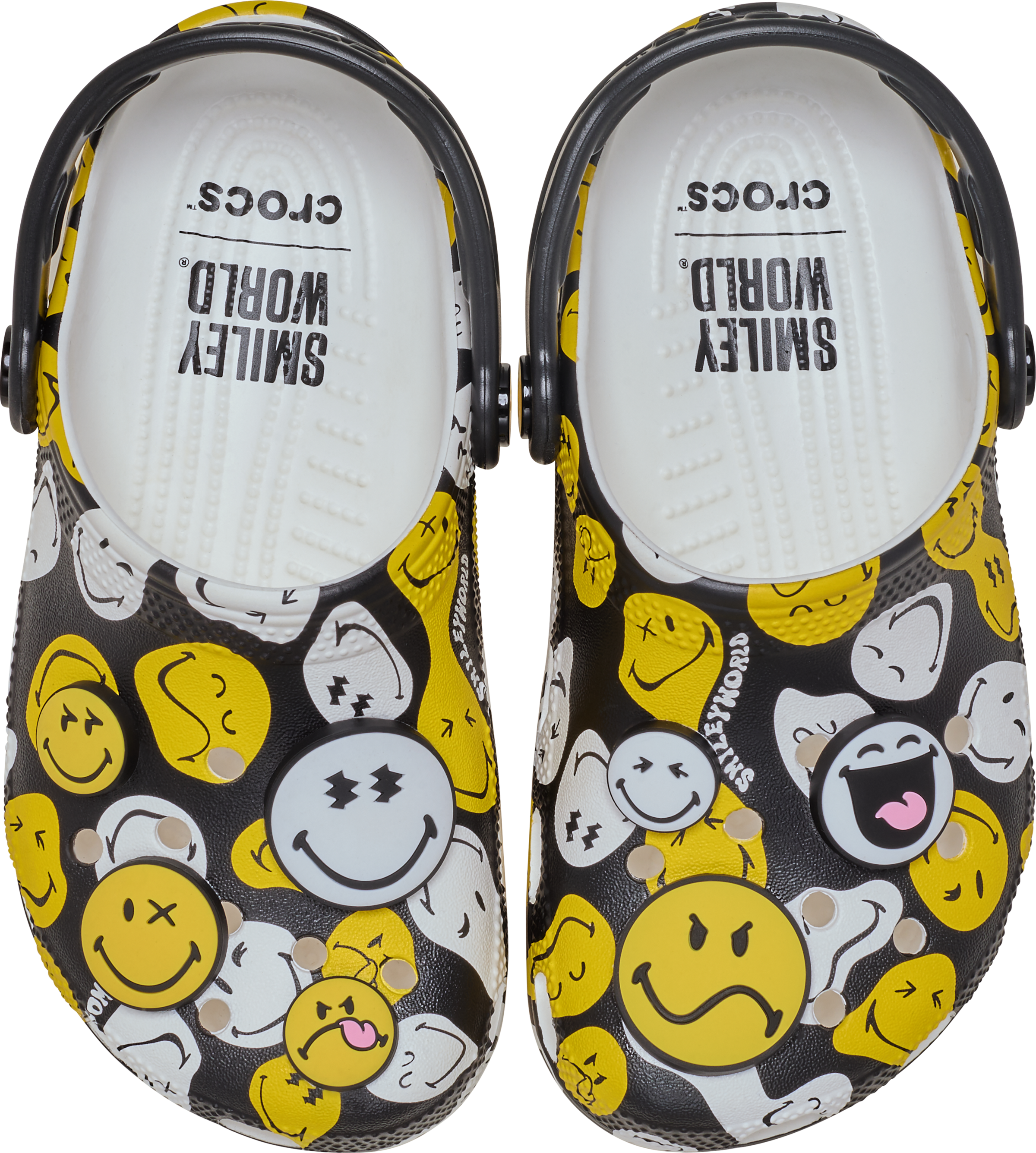 Crocs Clog »Smiley Classic Clog«  Hausschuh, Homeslipper mit allover Muster