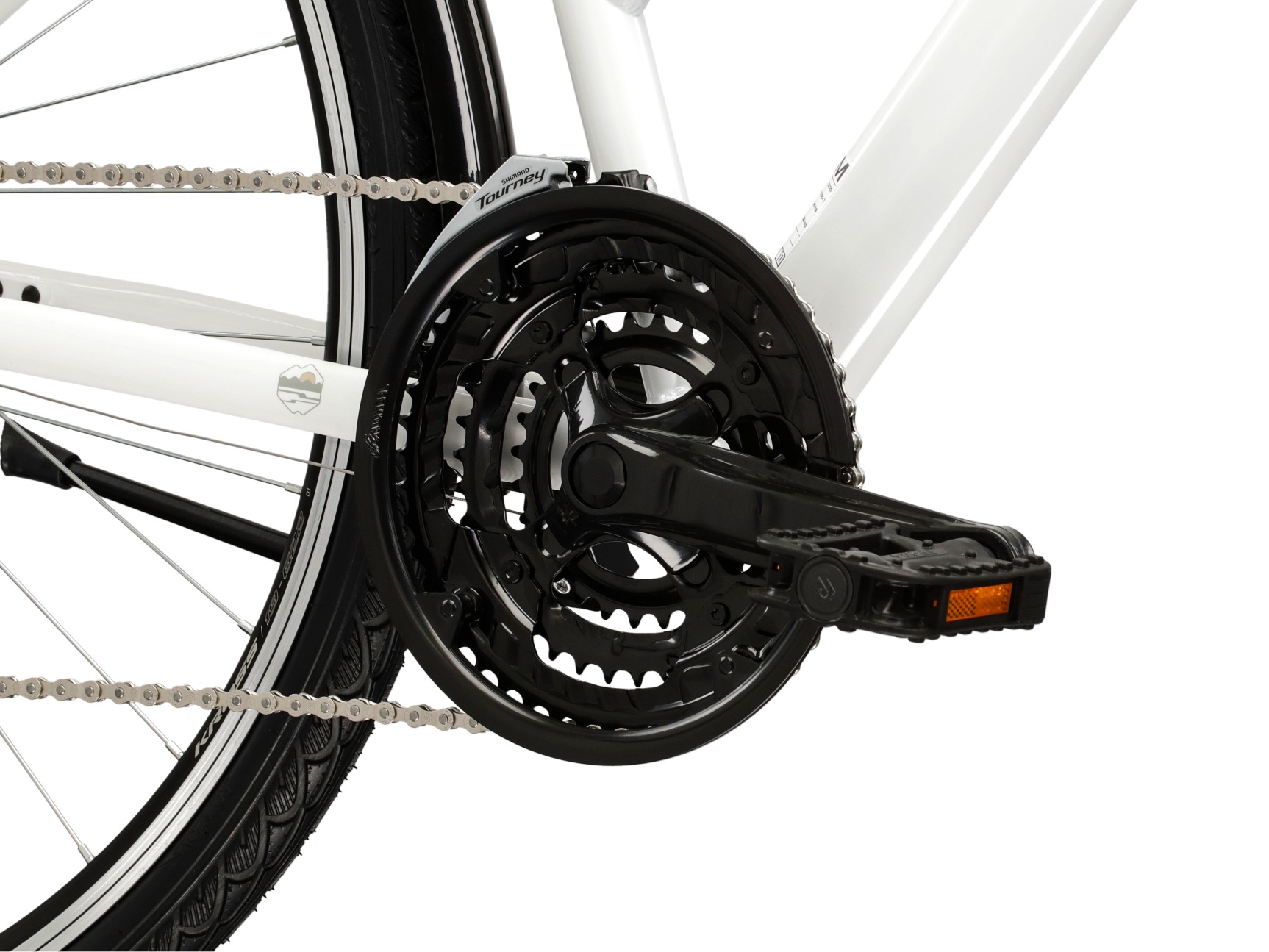 Kross Trekkingrad »Trans 1.0 weiß« 21 Gang Shimano TOURNEY TY300 Schaltwerk Kettenschaltung