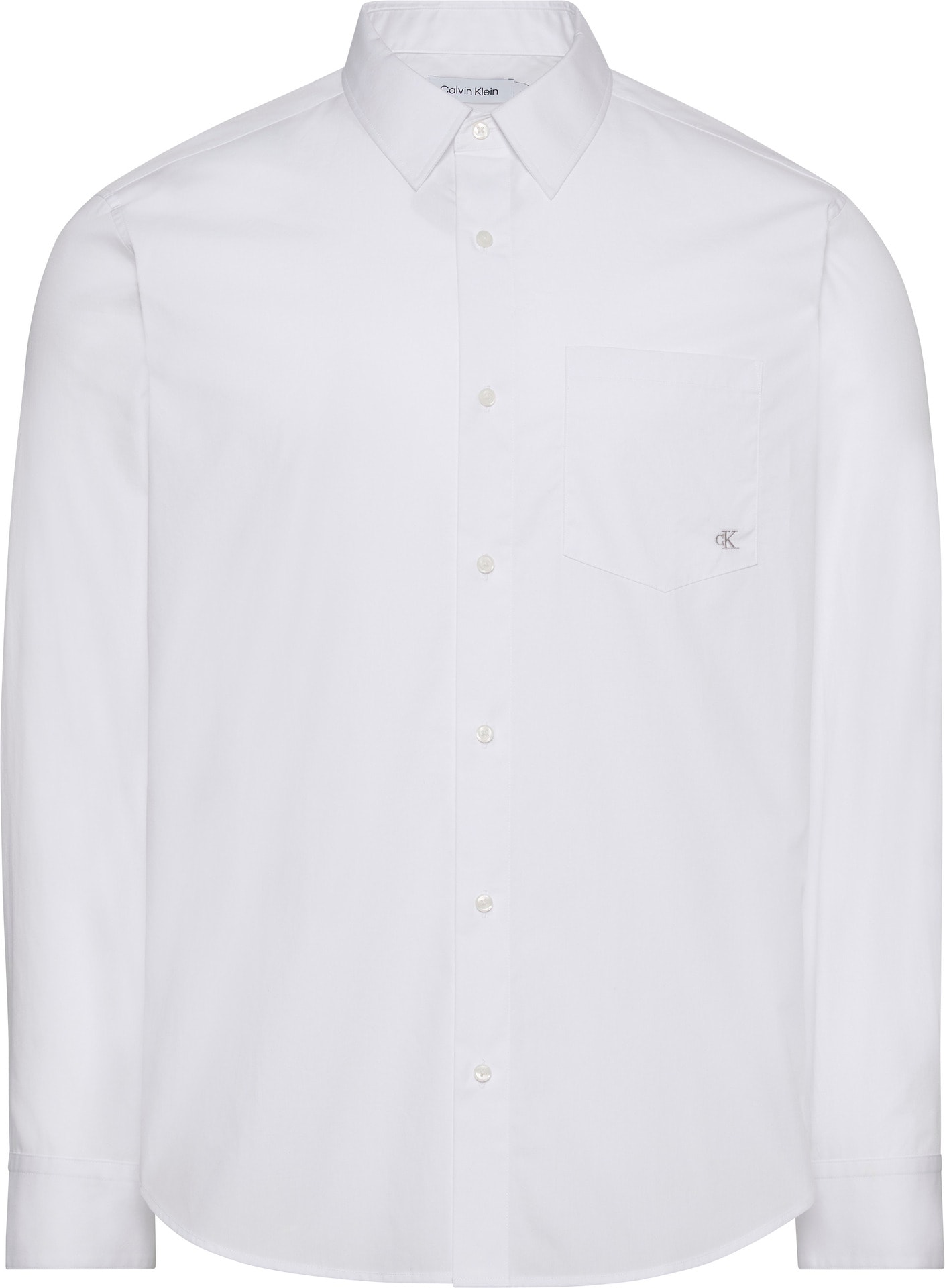 Calvin Klein Jeans "LS POPLIN CLASSIC SHIRT" mit Monogramm-Stickerei günstig online kaufen