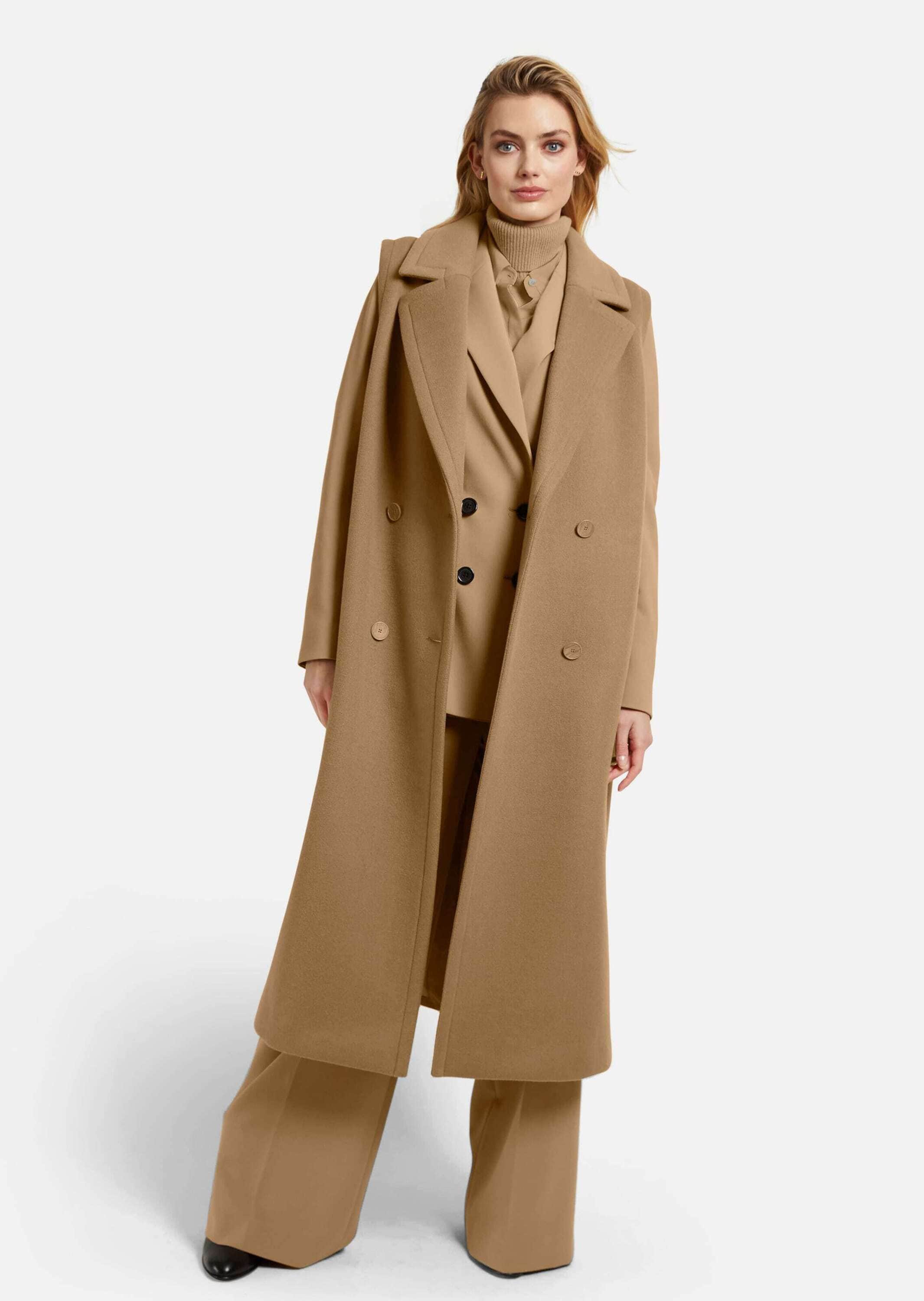 MADELEINE Kurzweste »Longweste mit kuscheligem Fake fur Ärmellose Longweste im Mantel-Look«