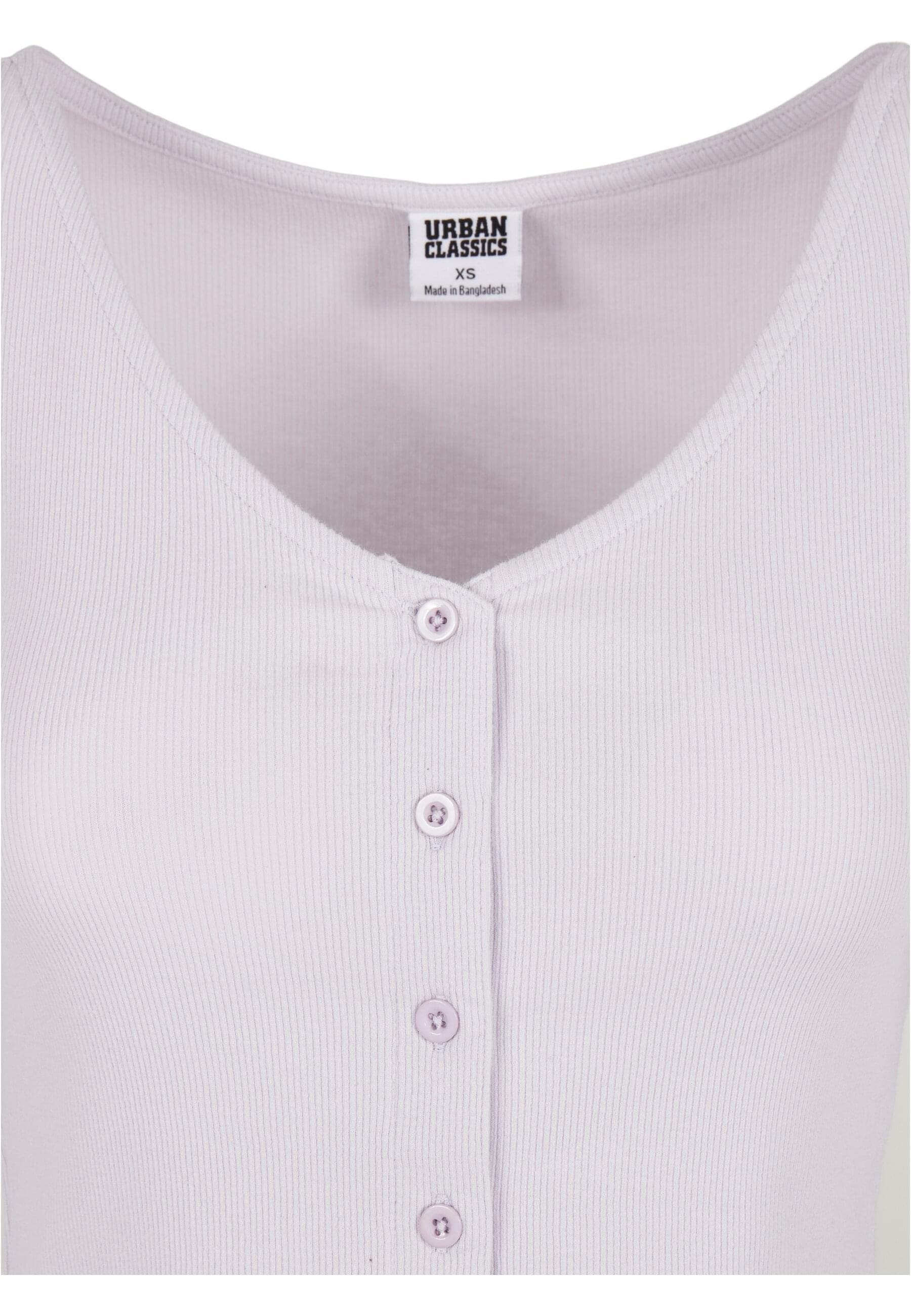 URBAN CLASSICS Langarmshirt »Urban Classics Damen Ladies Cropped Rib Cardigan«, (1 tlg.)