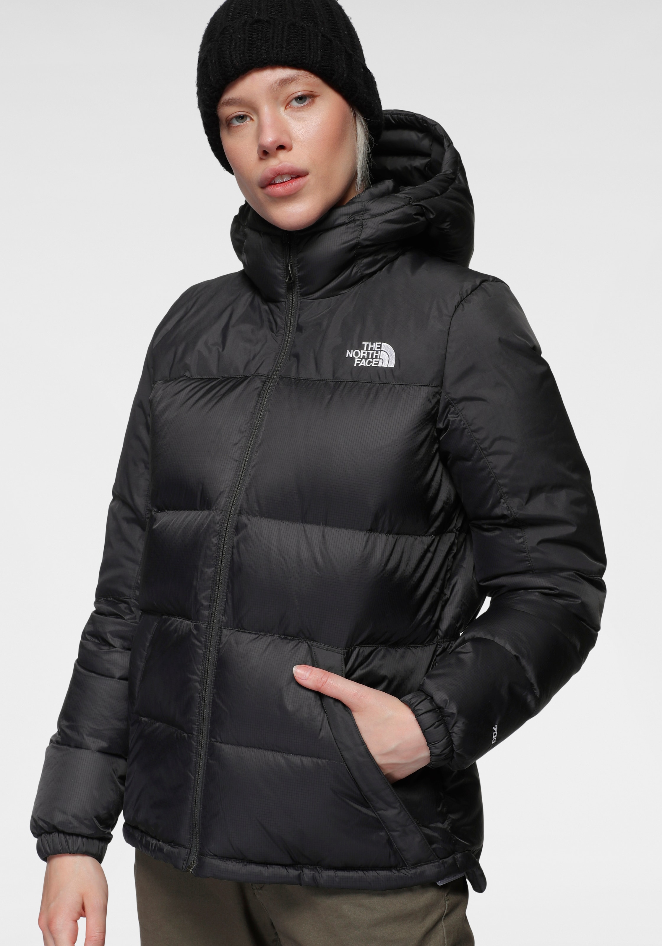 The North Face Daunenjacke, mit Kapuze, Daunenfüllung, sehr warm, winddicht günstig online kaufen