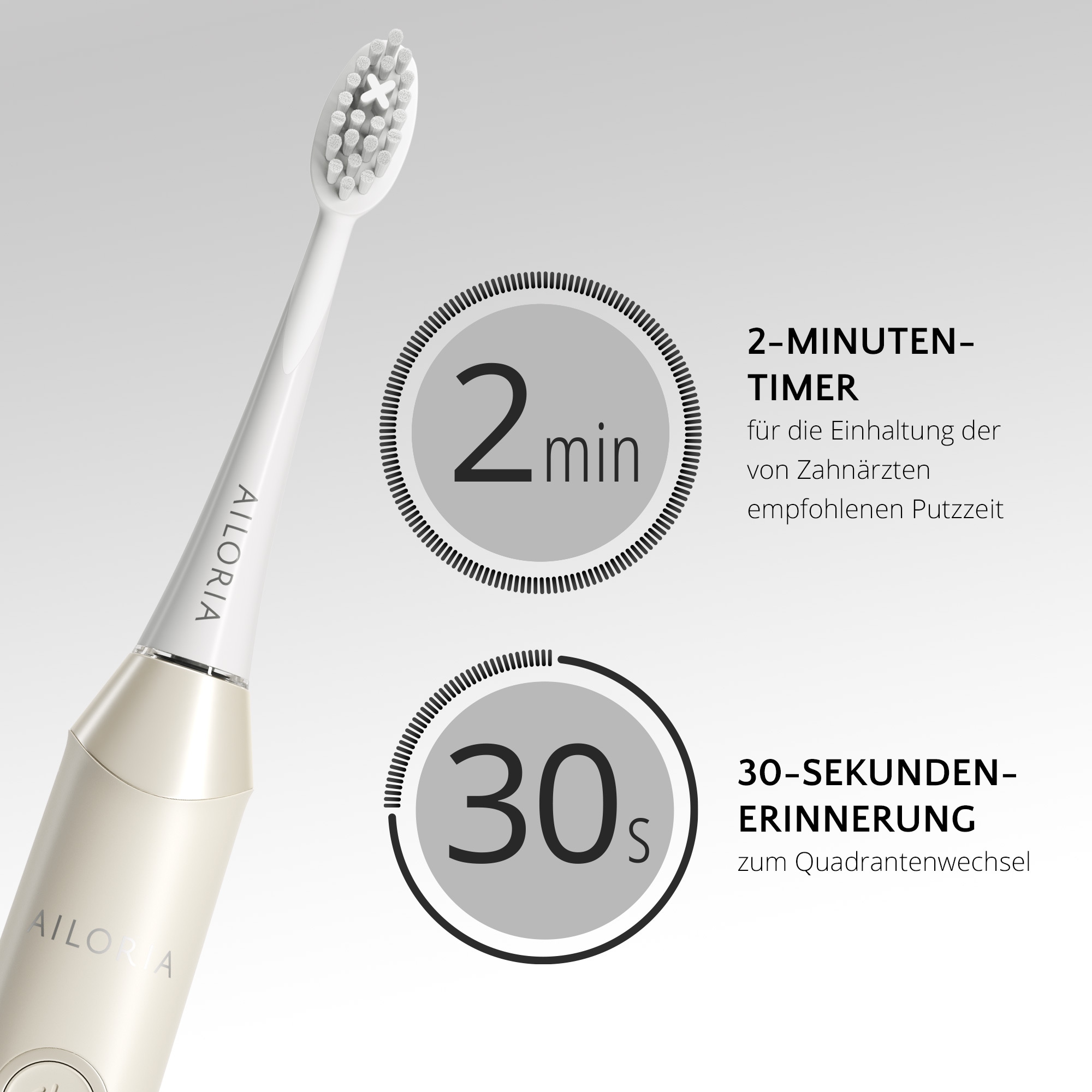 AILORIA Schallzahnbürste »USB-Schallzahnbürste SHINE BRIGHT«