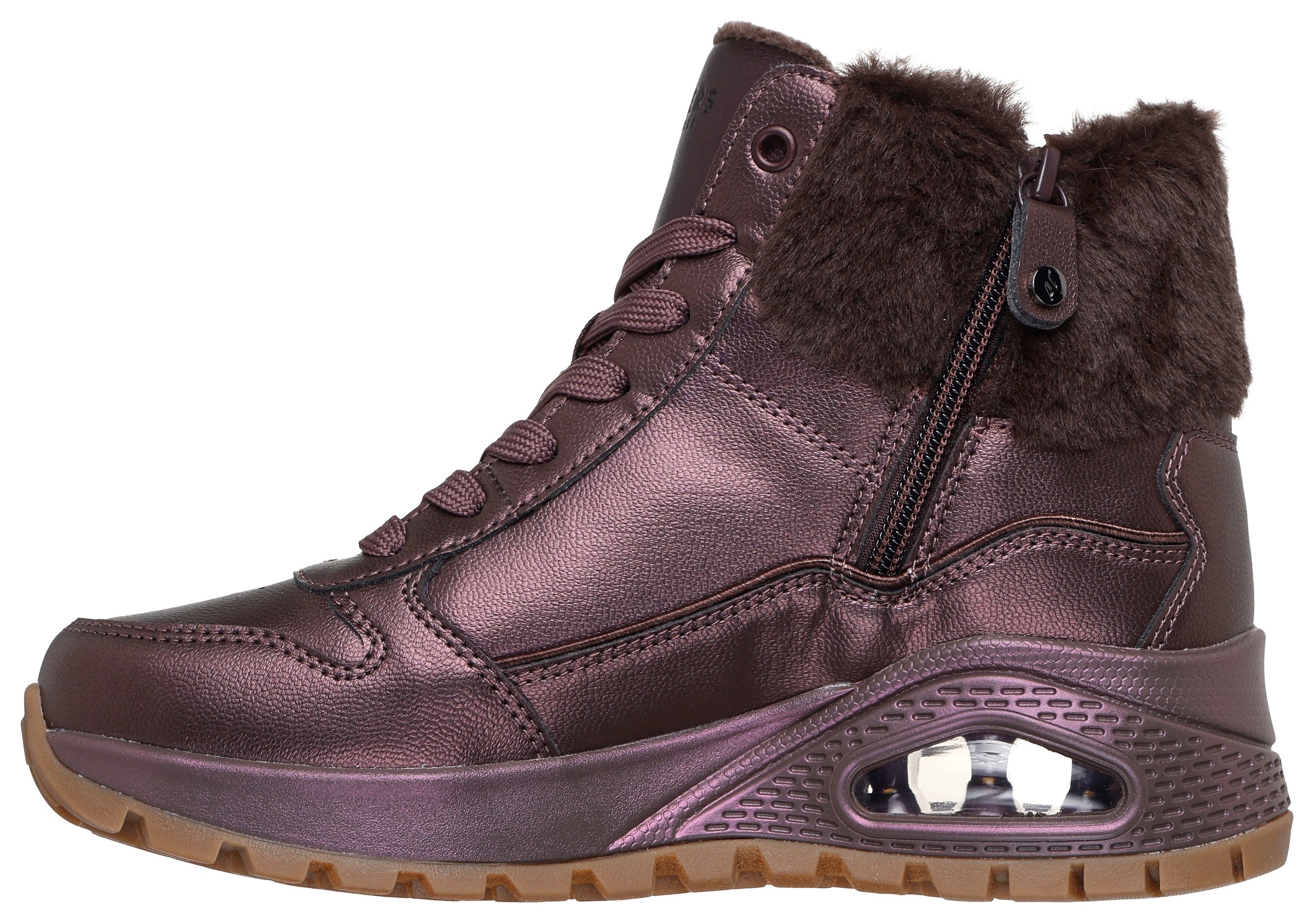 Skechers Winterboots »UNO RUGGED - GALACTIC HEIGHTS«, Schnürboots, Sneaker mit Keilabsatz