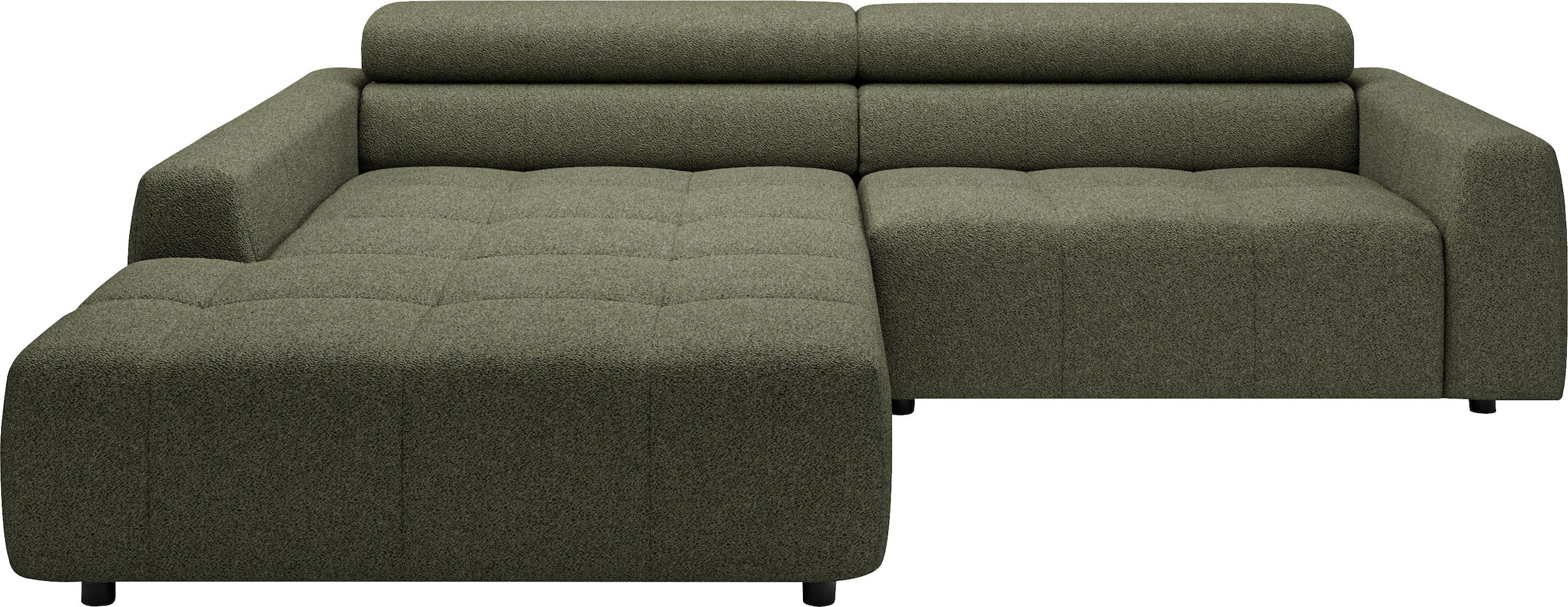 3C Candy Ecksofa »Denver auch mit Cord- und Easy care-Bezug, Kopfteilverstellung L-Form«, wahlweise. mit motorischer Sitztiefenverstellung