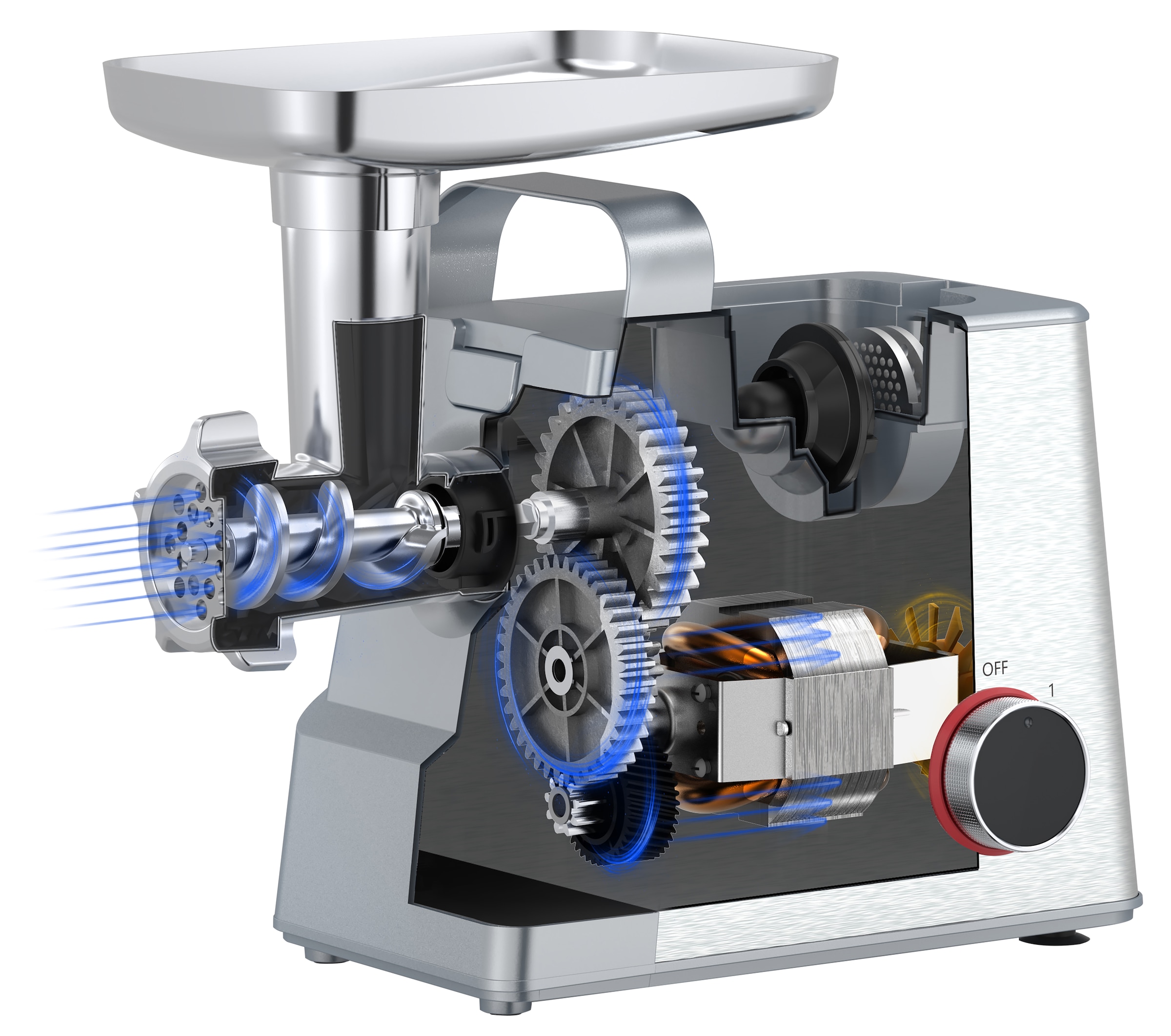 Gastroback Fleischwolf »Design Fleischwolf 6-in-1 Plus« inklusive Burger-Presse