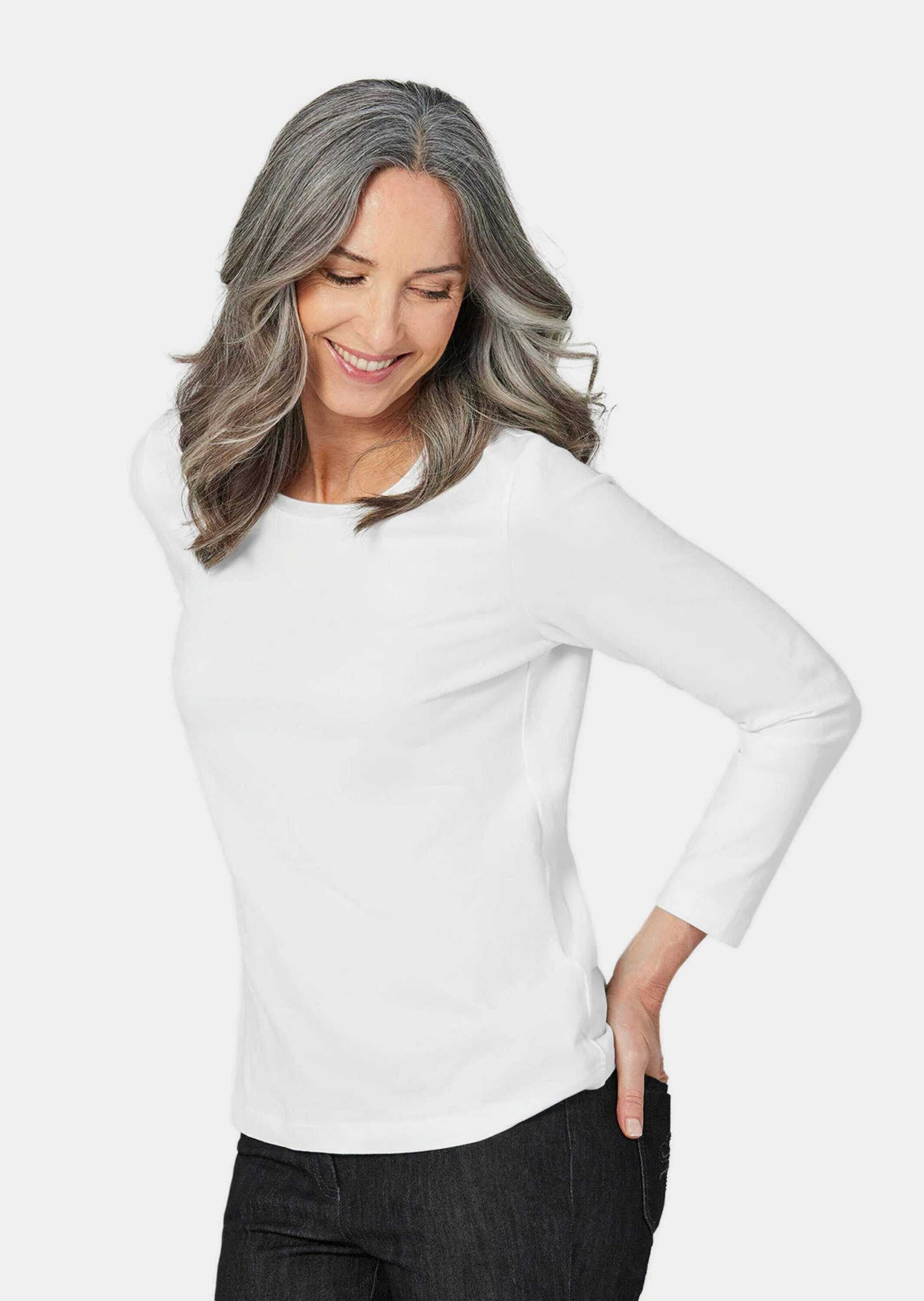 GOLDNER Kurzarmshirt »Langarmshirt im 3er-Pack Langarmshirt im 3er-Pack«