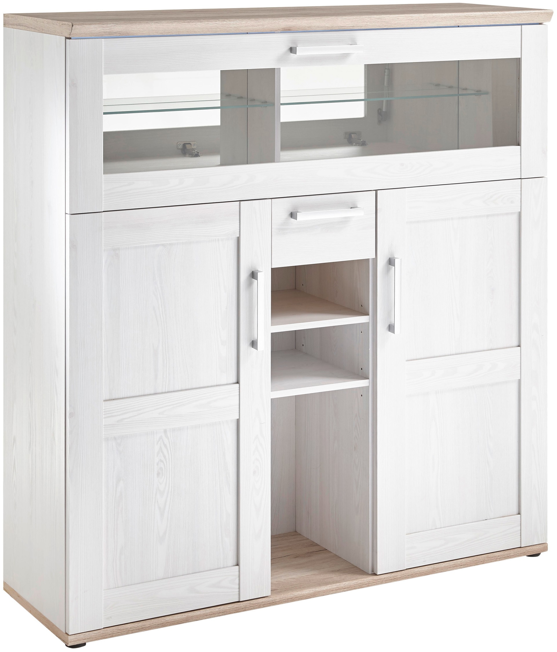 HBZ Barschrank »Romance«, (1 St.), im Landhausstil, Highboard mit Bar