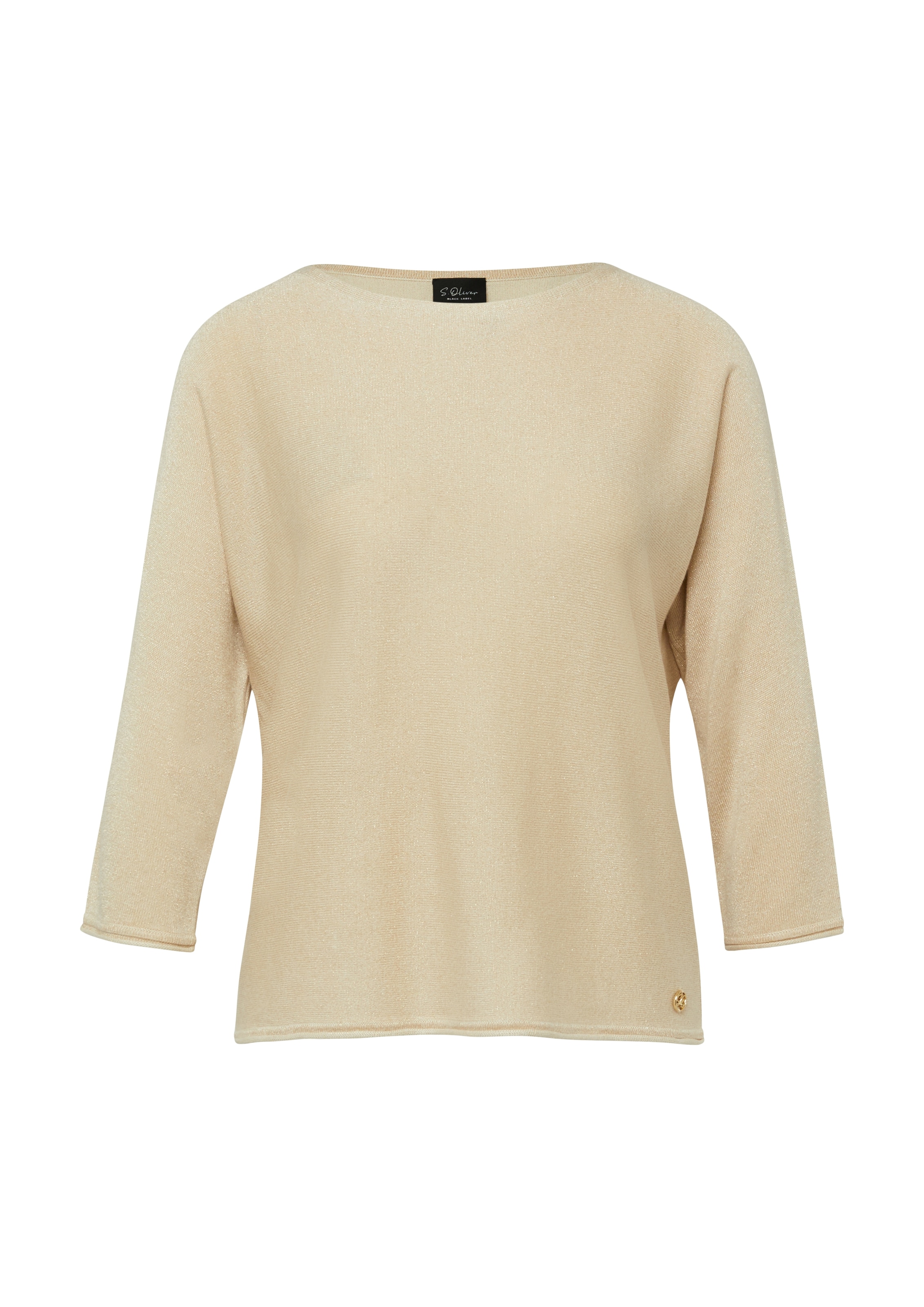 s.Oliver BLACK LABEL 3/4 Arm-Pullover mit Glitzer-Details