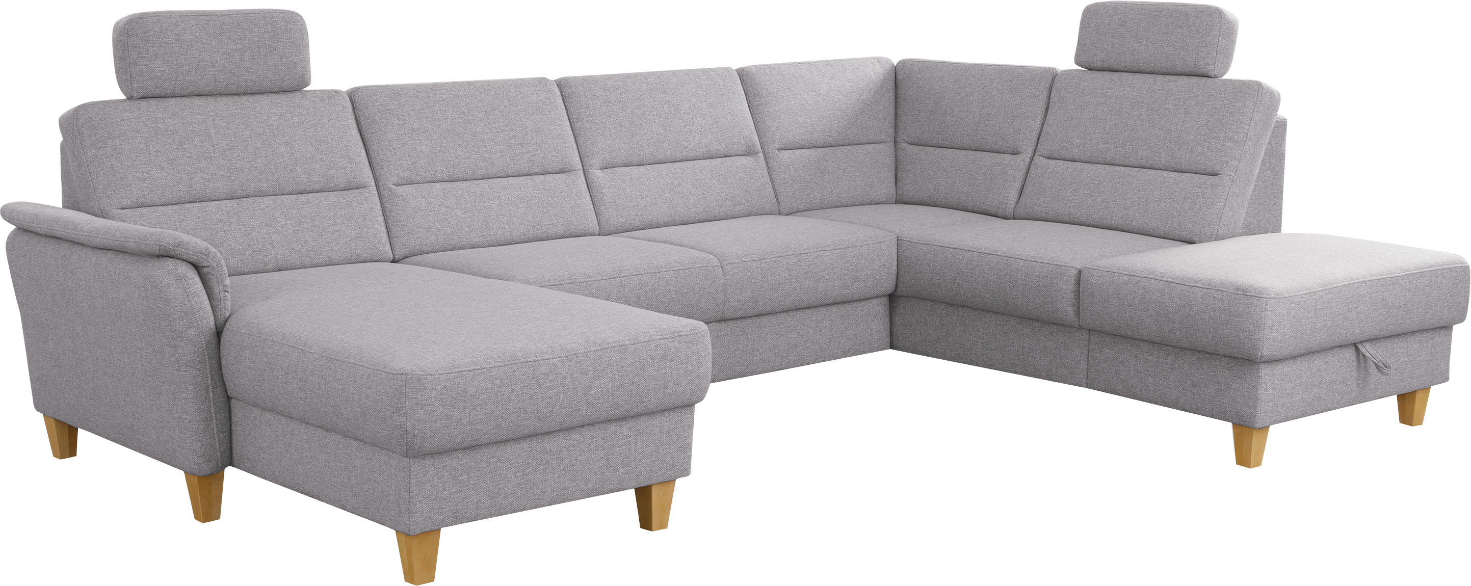 Thumbnail - Home affaire Wohnlandschaft "Palmera U-Form, B: 308 cm" optional Bettfunktion & Bettkasten, Federkern