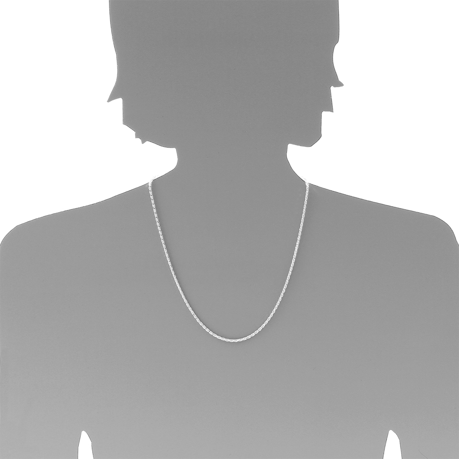 OSTSEE-SCHMUCK Silberkette »- Kordel 2,2 mm - Silber 925/000 -,«