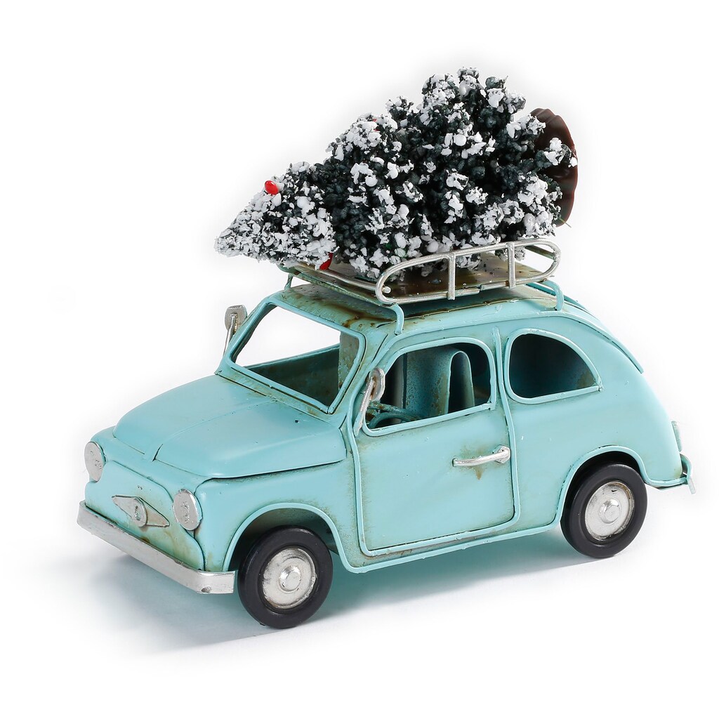 CHRISTMAS GOODS by Inge Weihnachtsfigur »Auto mit Baum, Weihnachtsdeko«