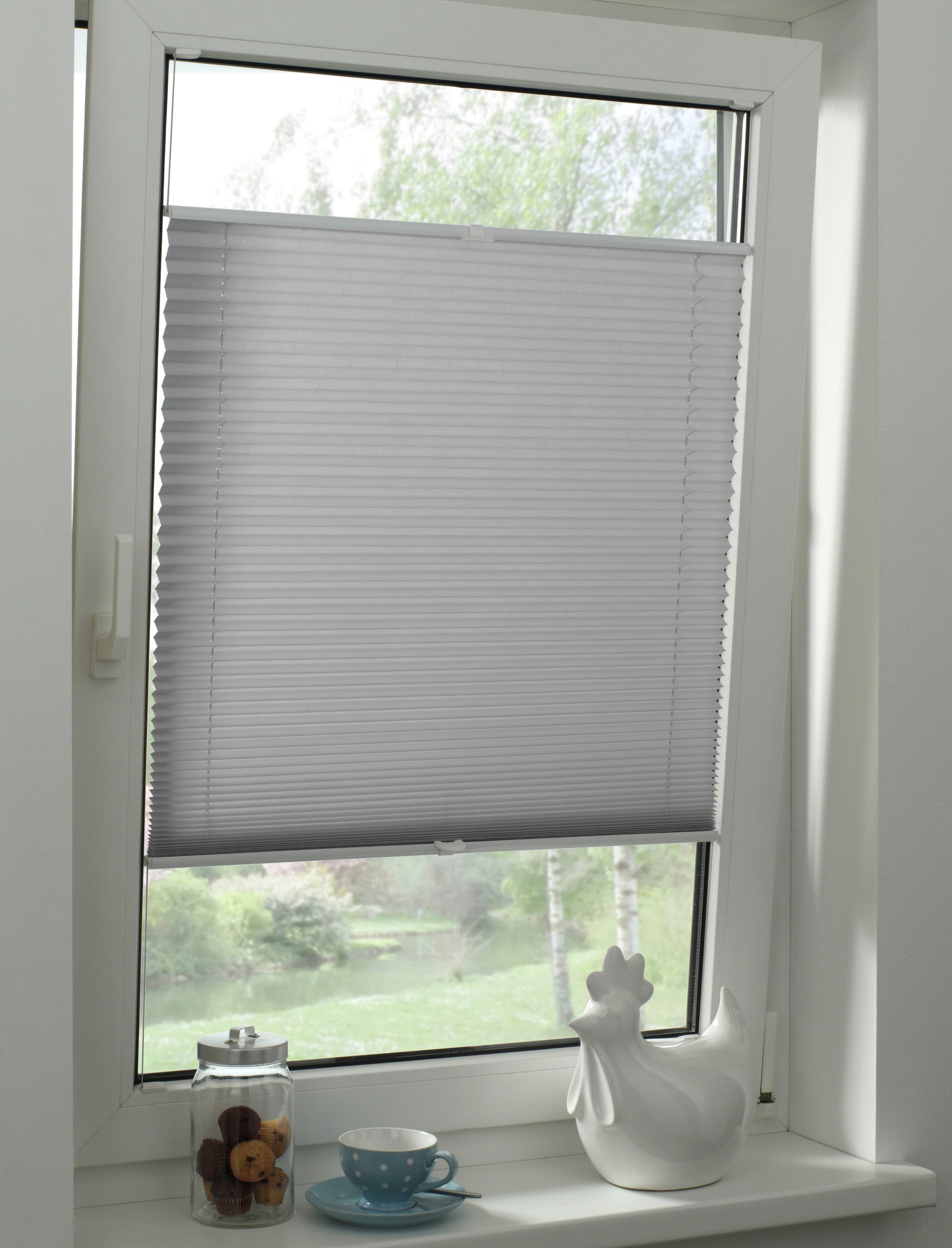 GARDINIA Plissee »Concept Tageslicht« blickdicht mit Bohren verspannt in der Breite kürzbar