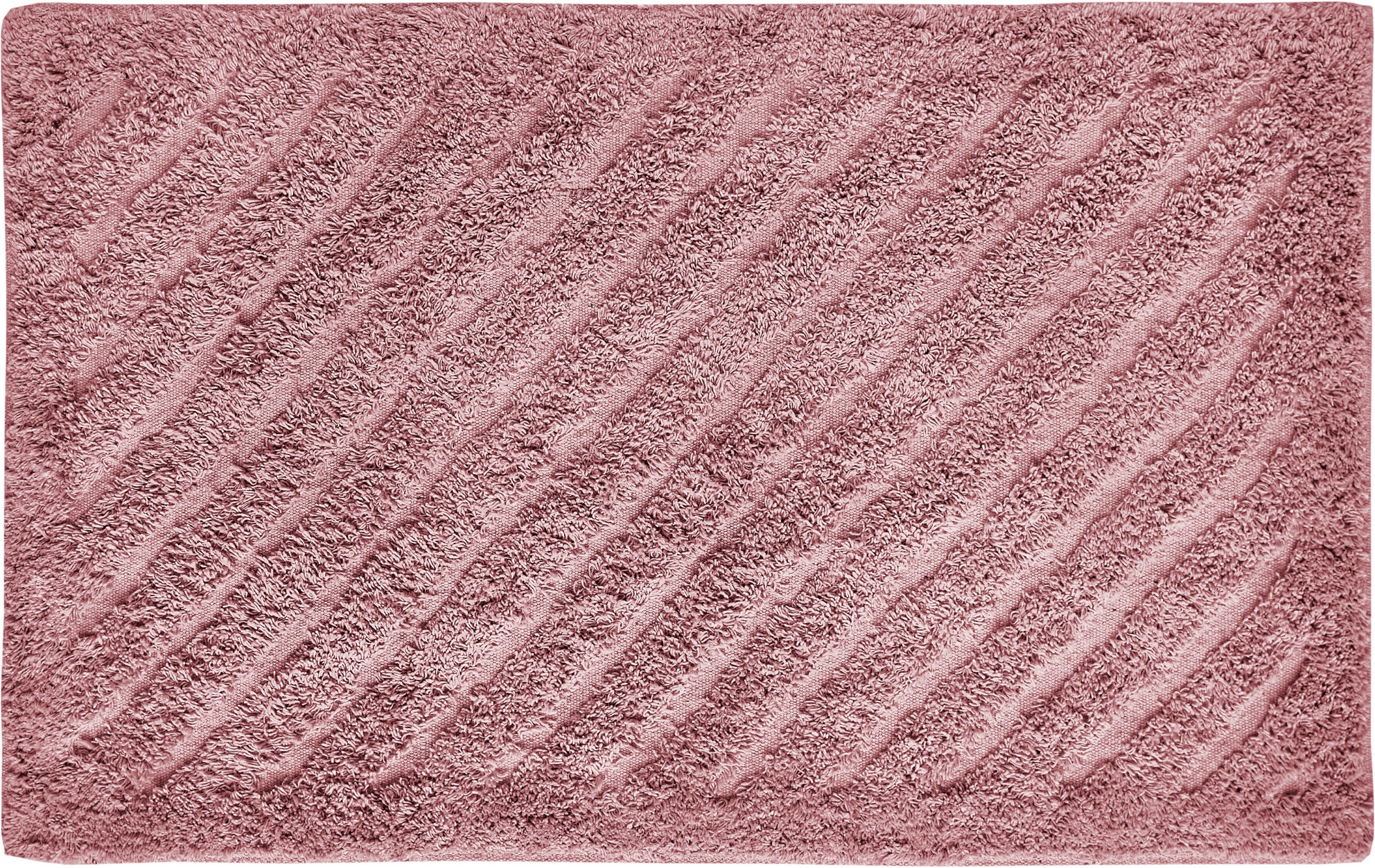 Andiamo Badematte »Havanna, 50x80 cm«, fußbodenheizungsgeeignet-schnell trocknend, Badteppich, Uni Farben, Hoch-Tief Effekt, verschiedene Designs