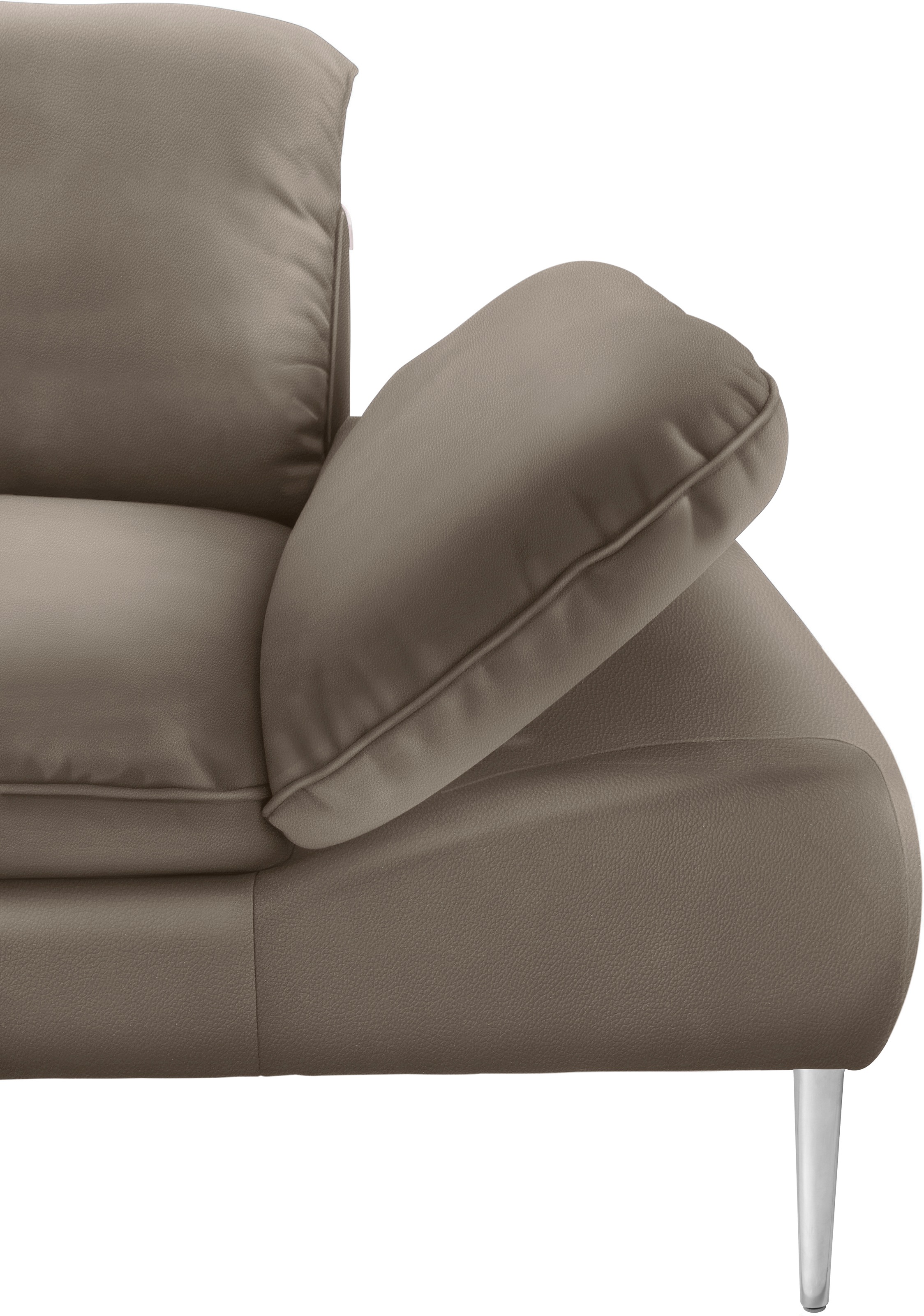 W.SCHILLIG 2,5-Sitzer »enjoy&MORE«, mit Sitztiefenverstellung, Füße silber matt, Breite 232 cm