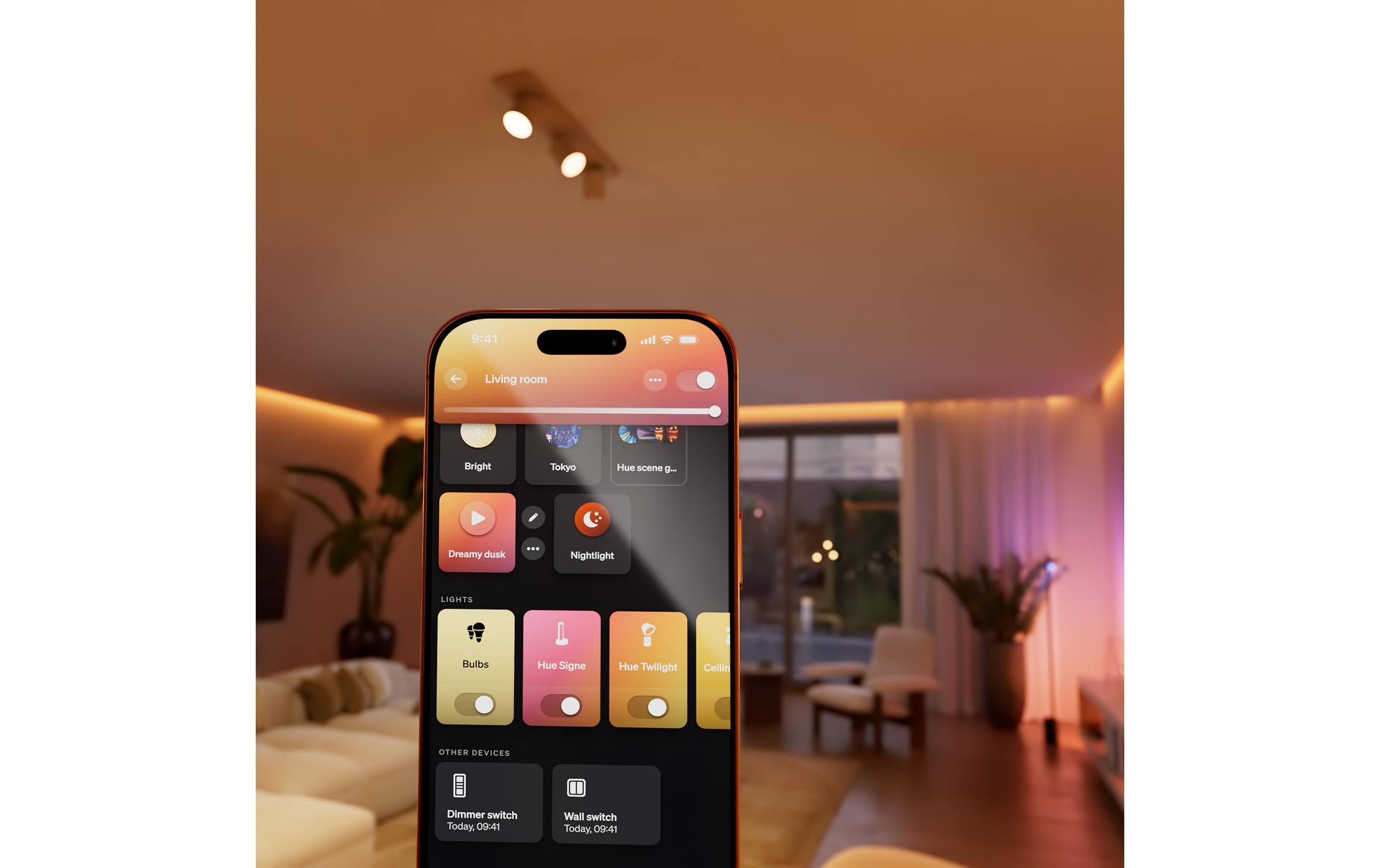 Philips Hue Smart-Home-Steuerelement »Wandschaltermodul, für Hue Lampen, Netzbetrieb« Individuelle Steuerung, App‑ & Sprachsteuerung, 1er‑Pack