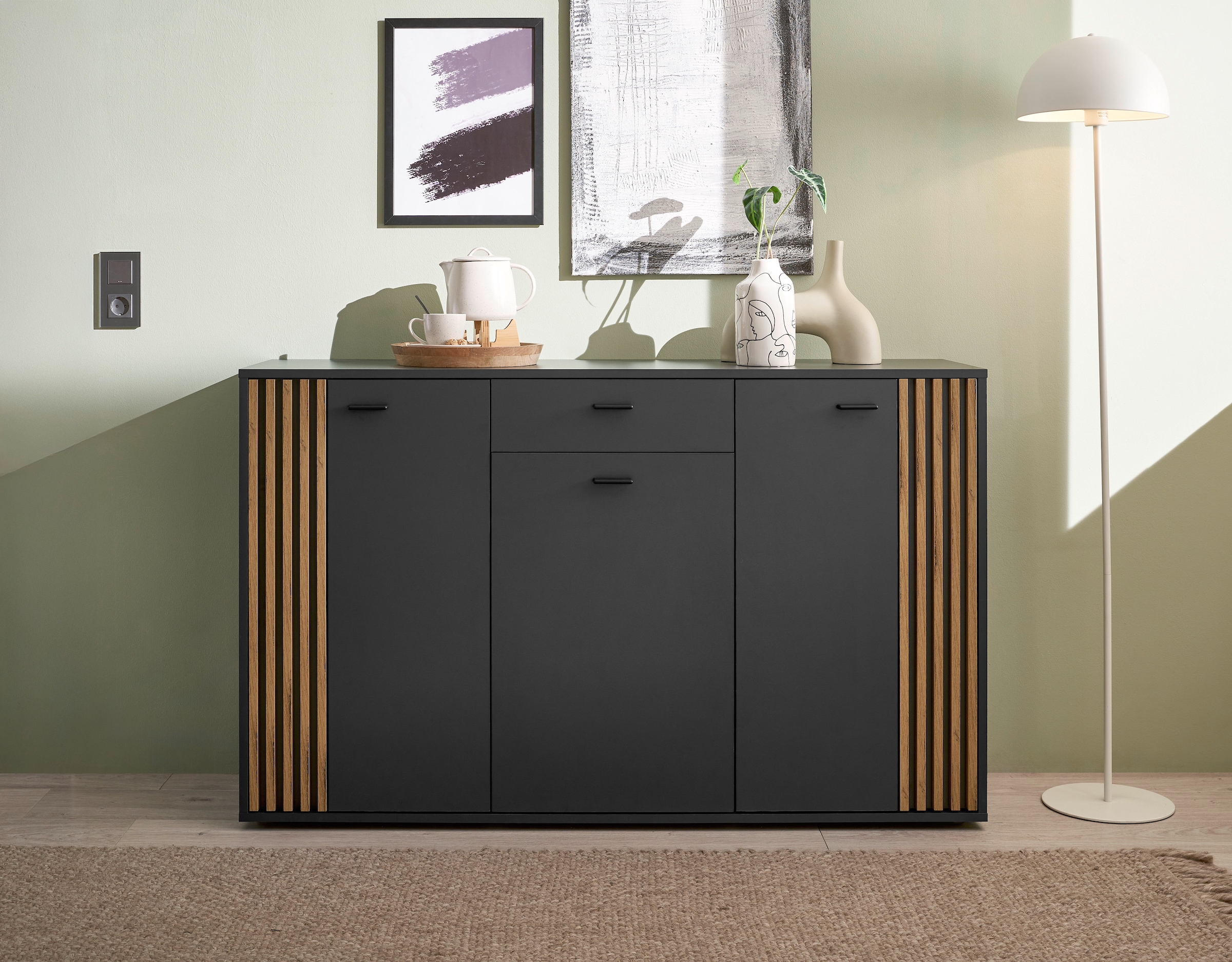 HBZ Sideboard "Dublin Kommode, BxHxT 140x86x38cm", (1 St.), Breite 140cm, S günstig online kaufen