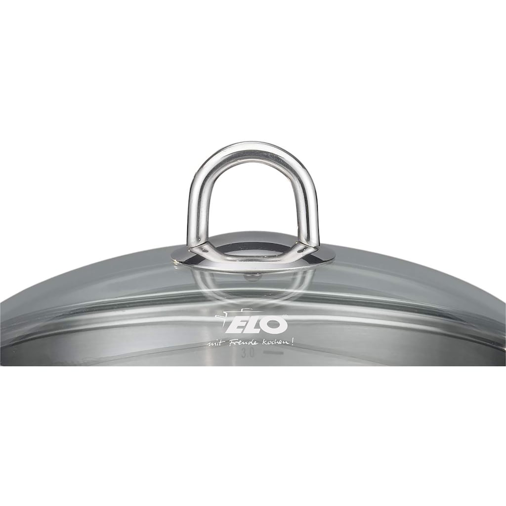 Elo Topf-Set »Platin«, Edelstahl 18/10, (Set, 9 tlg., 1 Bratentopf 20 cm, je 1 Fleischtopf 16/20/24 cm, 1 Kasserolle 16 cm)