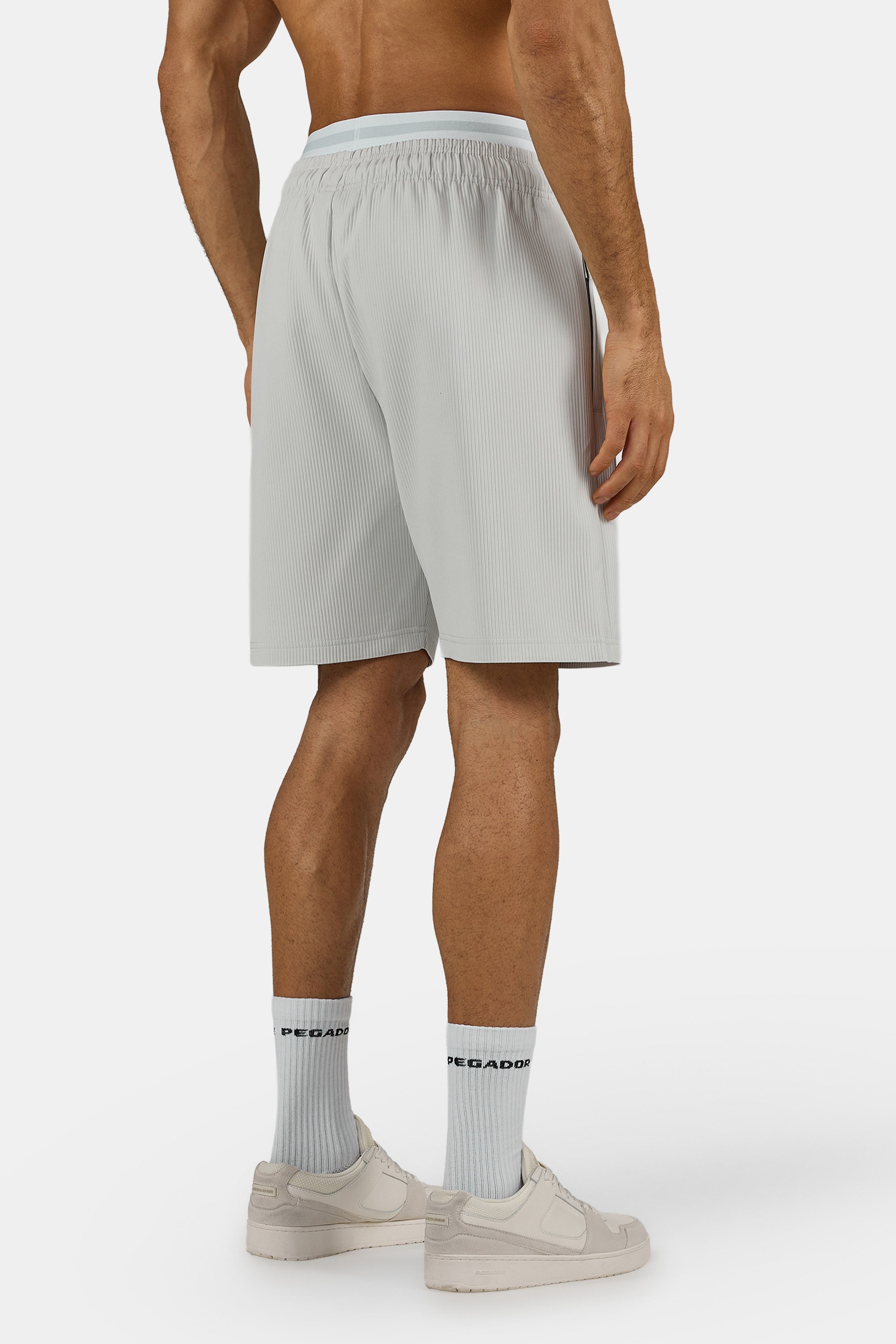 PEGADOR Shorts »TROY PLISSEE SHORTS«  Baumwollmischung, regular fit