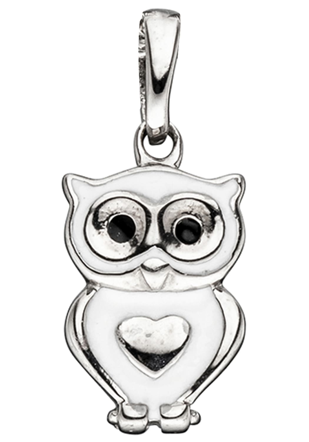 JOBO Owl Children Pendant White 925 Sterling Silver