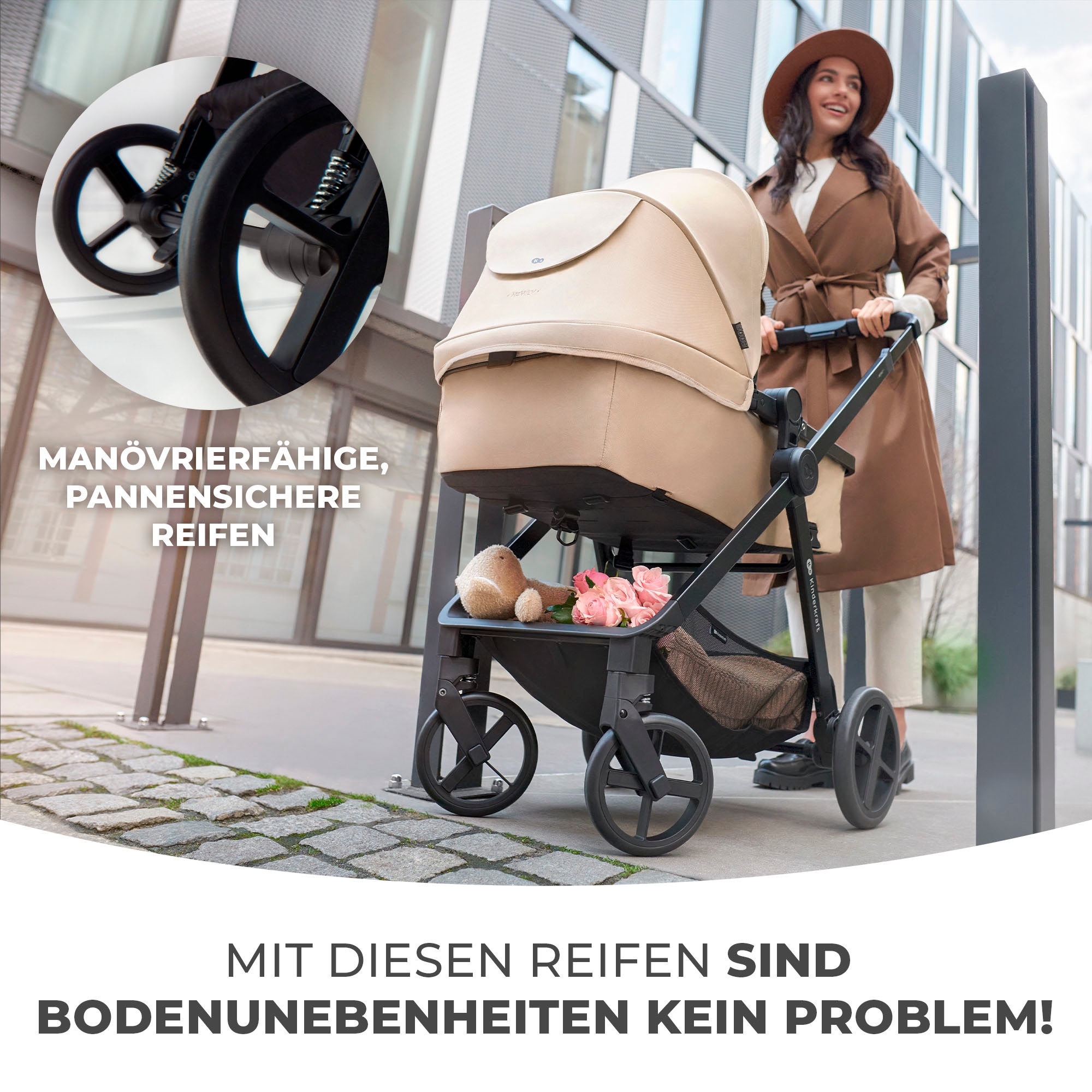 Kinderkraft Kombi-Kinderwagen »NEWLY 4IN1 MINK PRO« 22 kg