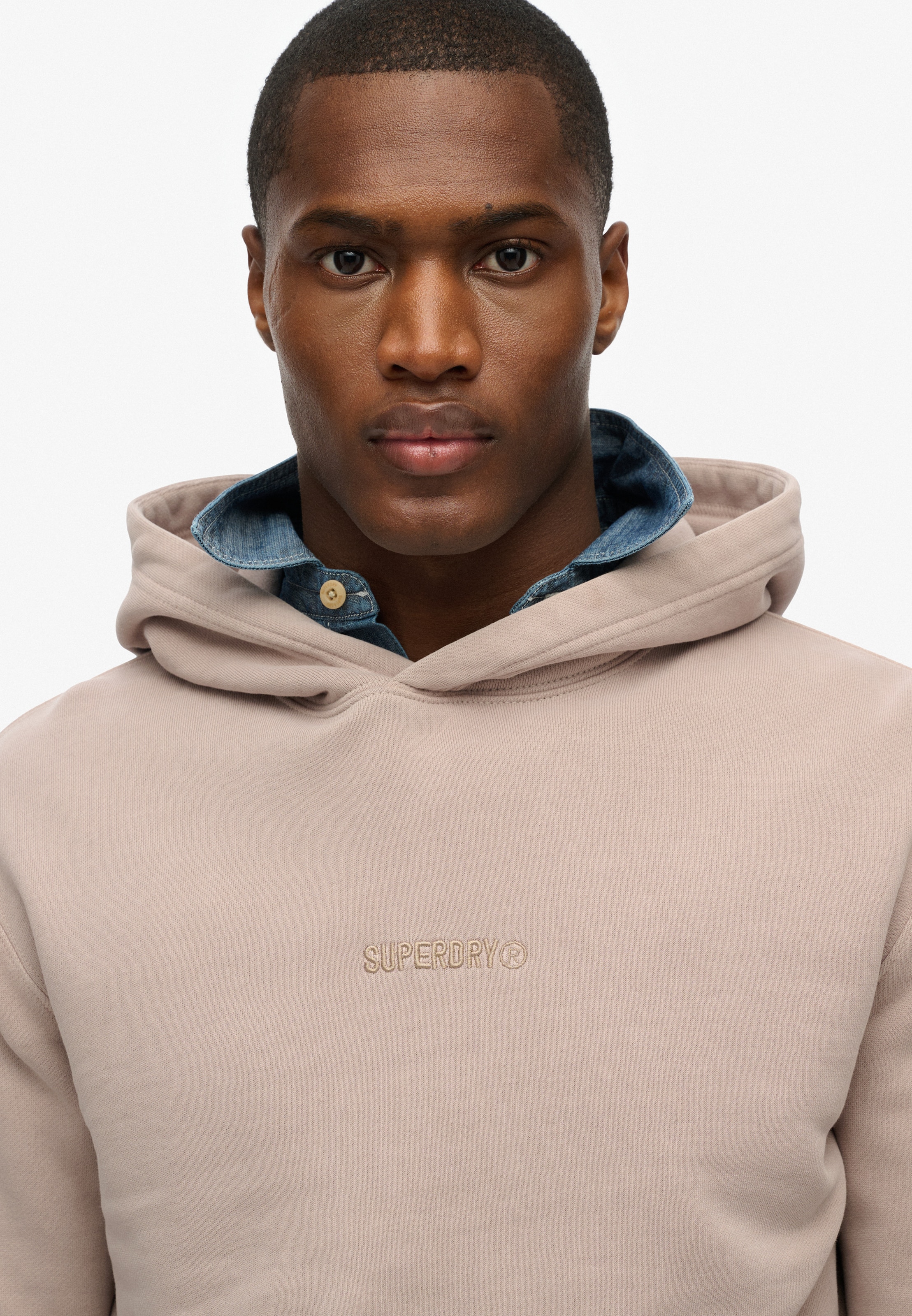 Superdry Kapuzensweatshirt »MICRO LOGO HOOD«, aus Baumwolle und Polyester, Relaxed Fit, angeraute Sweatware
