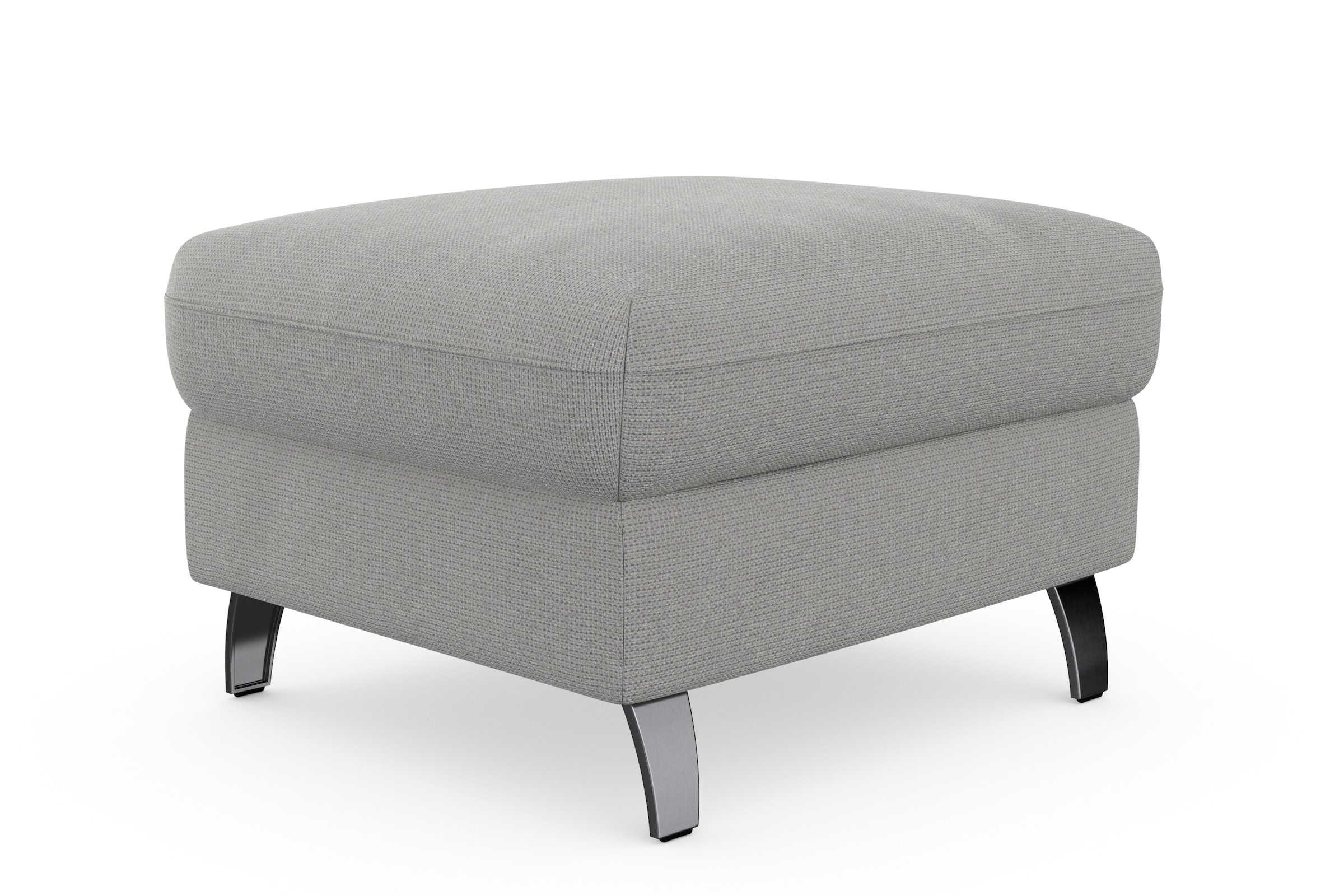 sit&more Stauraumhocker »Grenoble«, mit Stauraum und satinierten Füßen