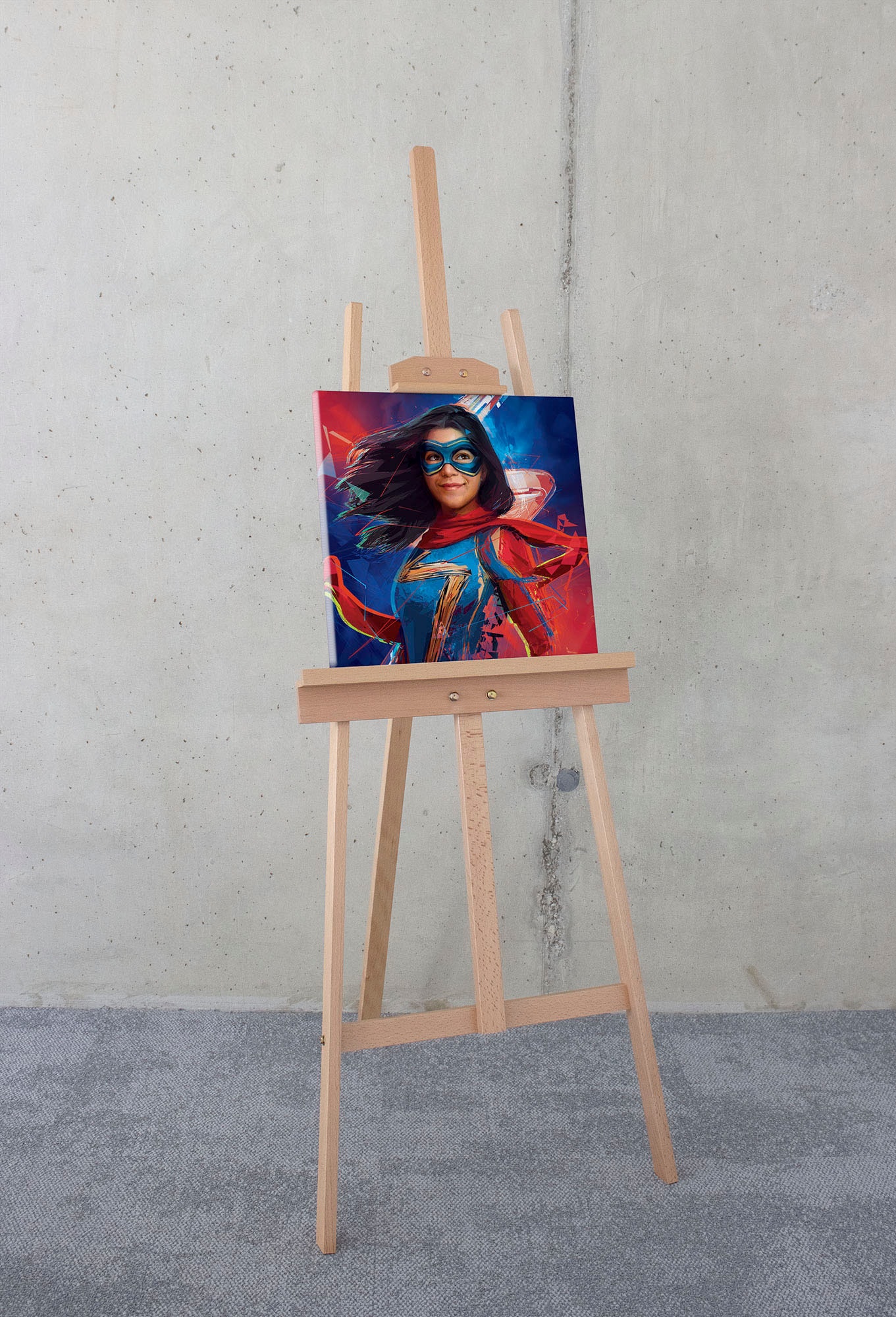 Komar Leinwandbild "Miss Marvel - Größe 40 x 40 cm" Disney 40 x 40 cm (Brei günstig online kaufen