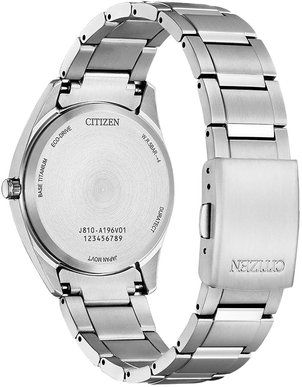 Citizen Solaruhr, Armbanduhr, Damenuhr, Titanarmband, Datum, Leuchtzeiger