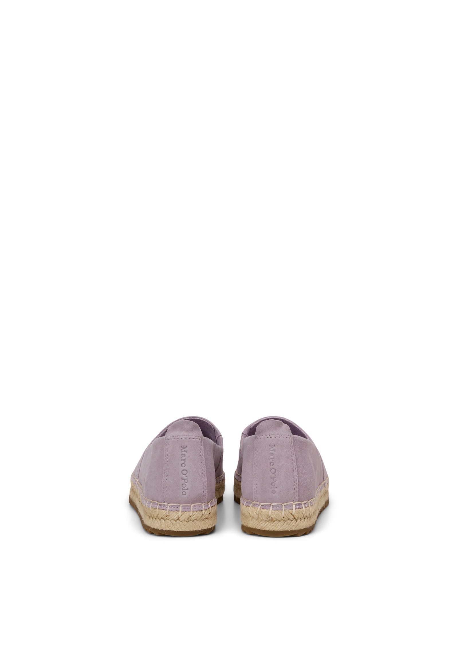 Espadrille MARC O'POLO "aus edlem Velours-Ziegenleder", Damen, Gr. 38, dusty lavender, Obermaterial: 100% Leder (Ziege), unifarben, Schuhe Espadrille 3