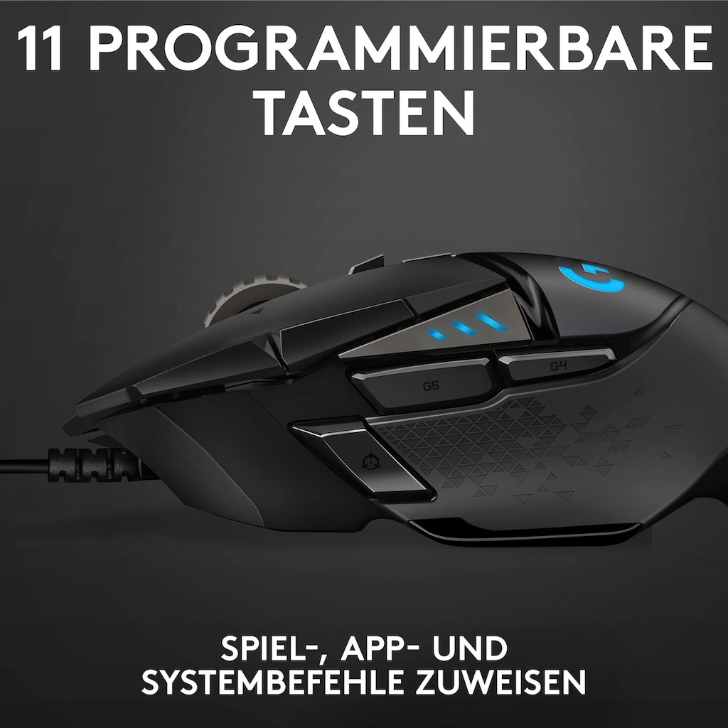 Logitech G Gaming-Maus »G502 HERO High Performance«, kabelgebunden