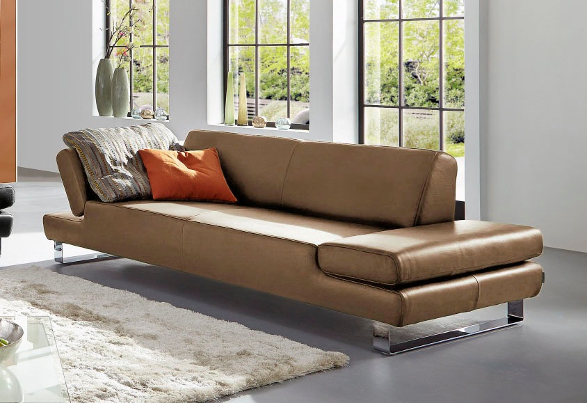 W.SCHILLIG 3-Sitzer "taboo Designsofa mit hohem Sitzkomfort, Breite 232cm, Sitztiefe 59cm" mit Normaltiefe, inklusive Armlehnenverstellung