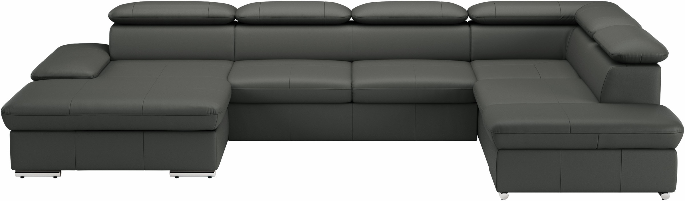 sit&more Wohnlandschaft "Valantine U-Form, B: 349 cm" mit Arm- & Kopfteilverstellung, optional mit Schlaffunktion