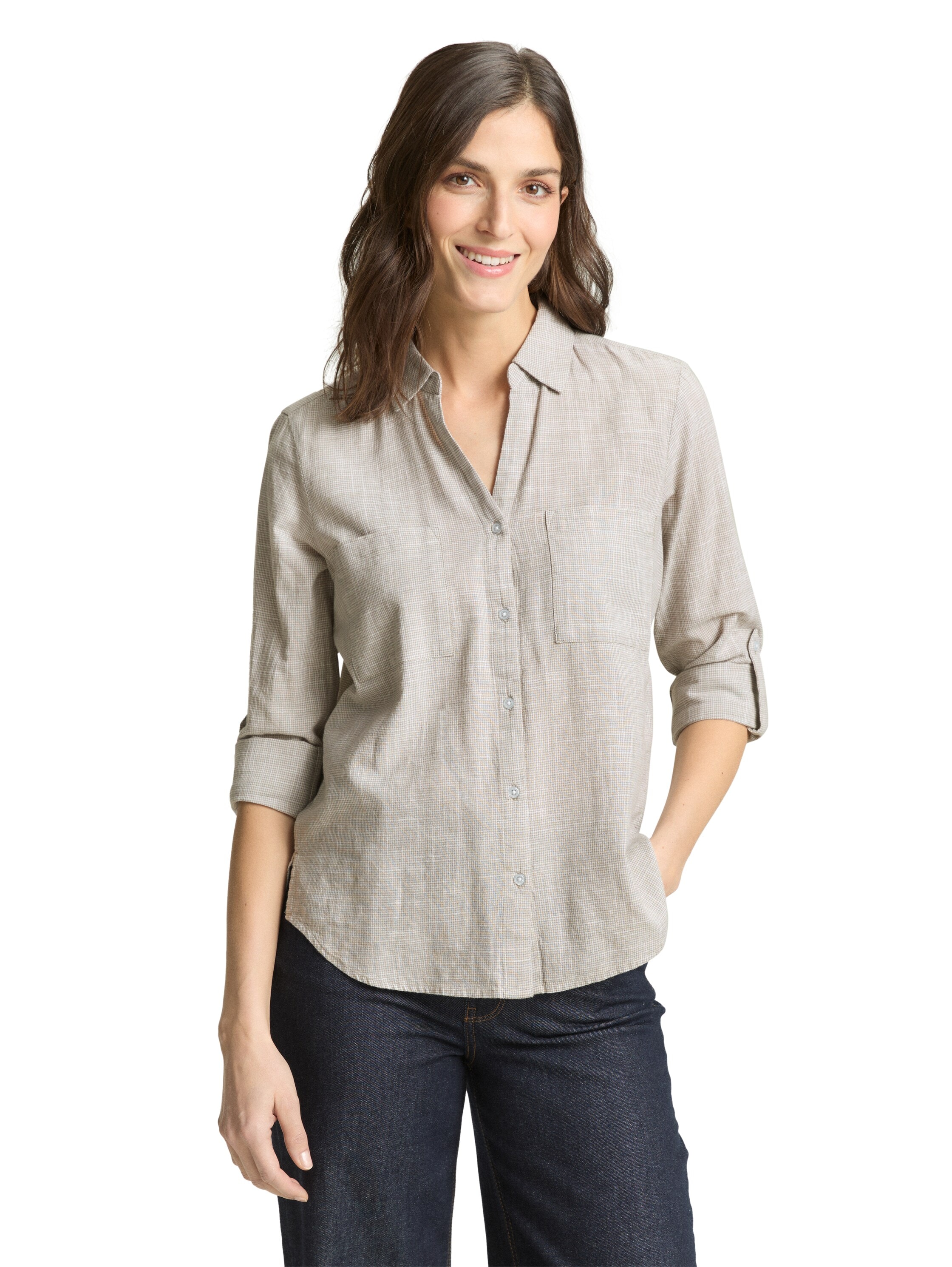 TOM TAILOR Langarmbluse mit Brusttaschen günstig online kaufen