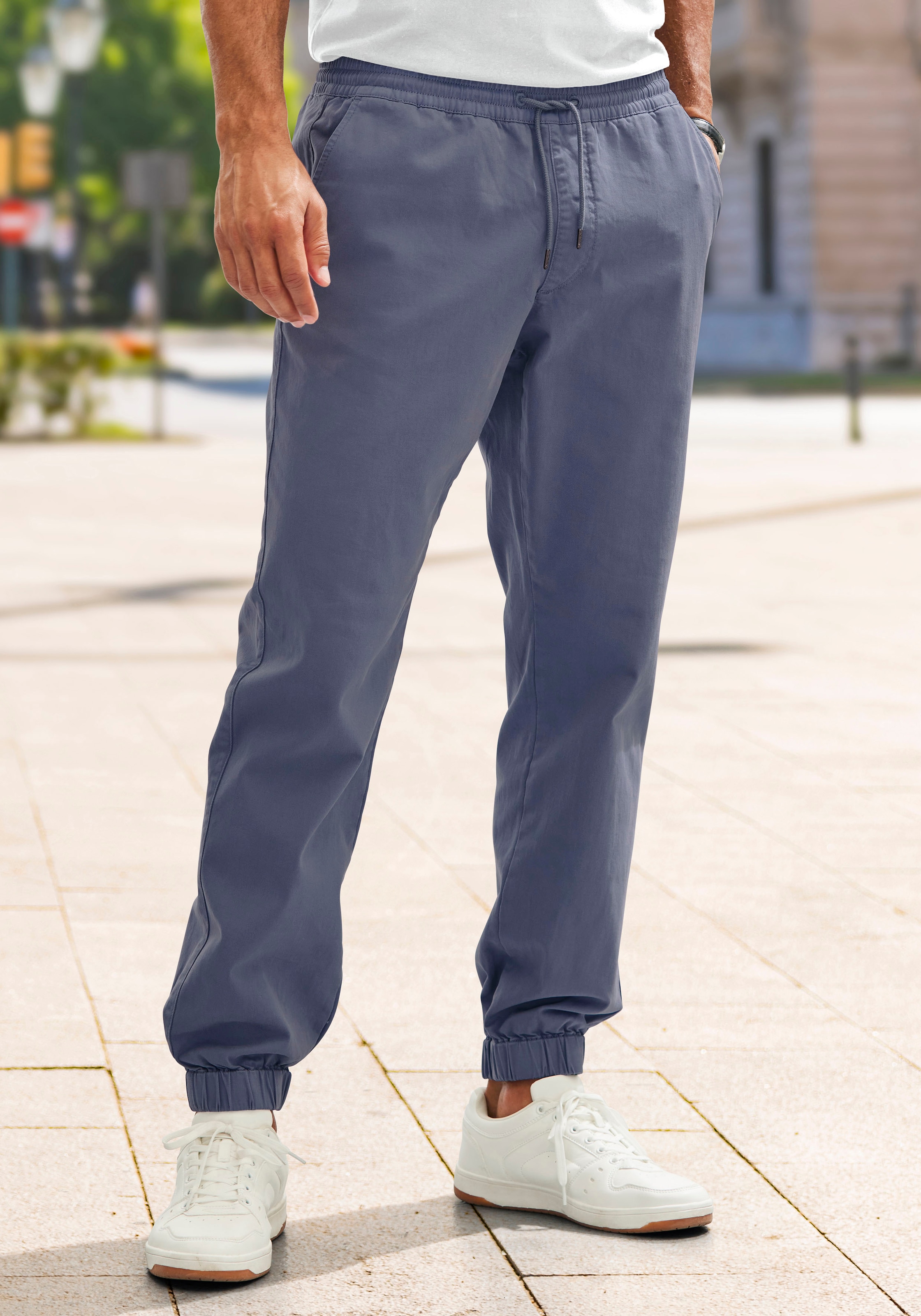 John Devin Jogger Pants "Jogg Pants", aus elastischer Baumwoll-Qualität