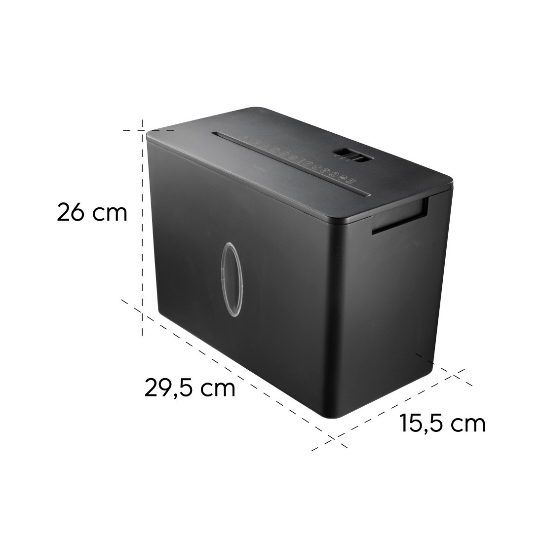 Hama Aktenvernichter »Aktenvernichter Partikelschnitt (Papier + Plastik, Korb, 4 Blatt, P4)«, Mit Papierkorb, 4 x 33 mm Schnitzel, Automatik, Rücklauf
