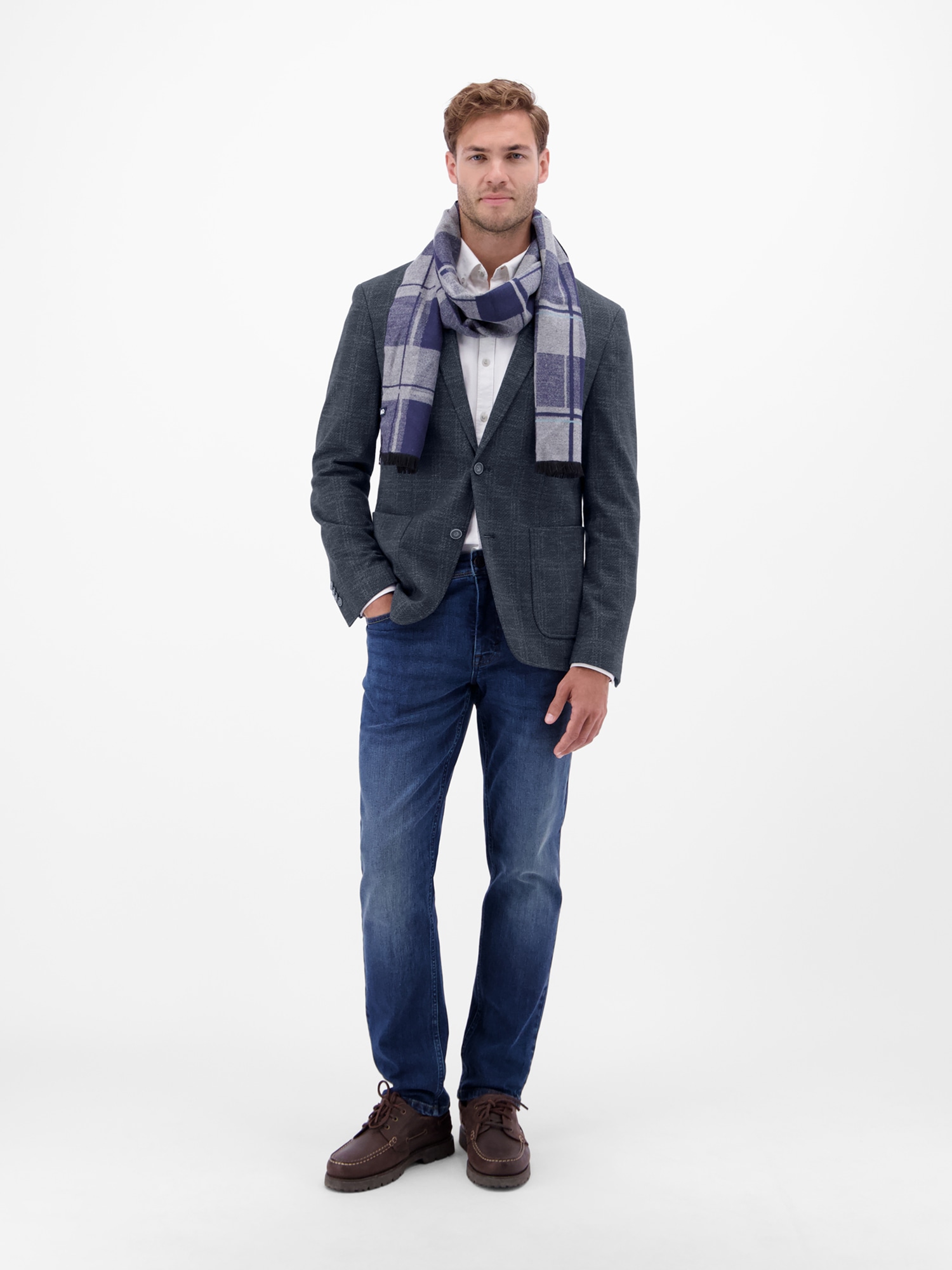 LERROS Jerseysakko »LERROS Herren Jerseyblazer, kariert«