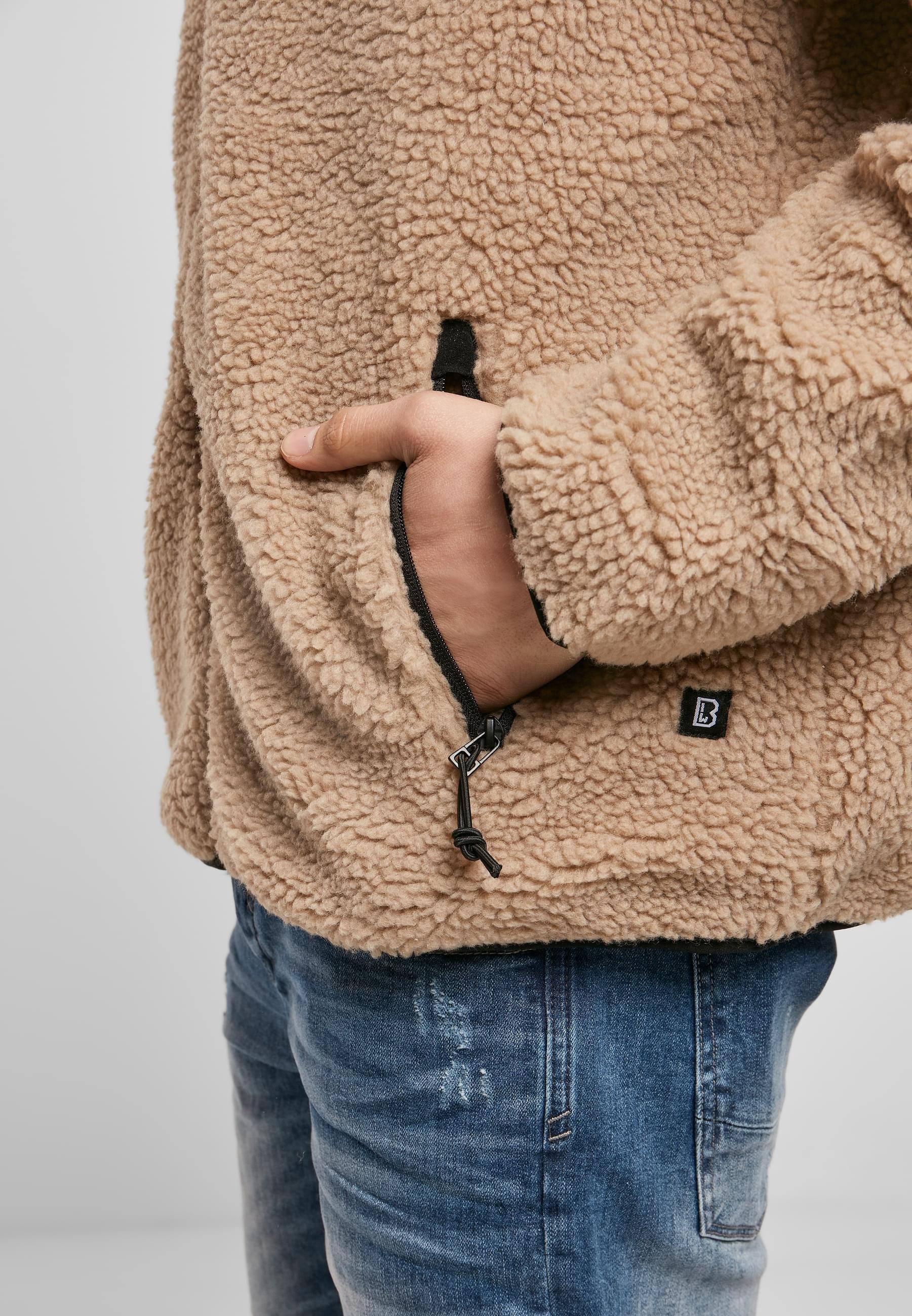 Brandit Anorak »Brandit Herren Teddyfleece Worker Jacket«, (1 St.), mit Kapuze