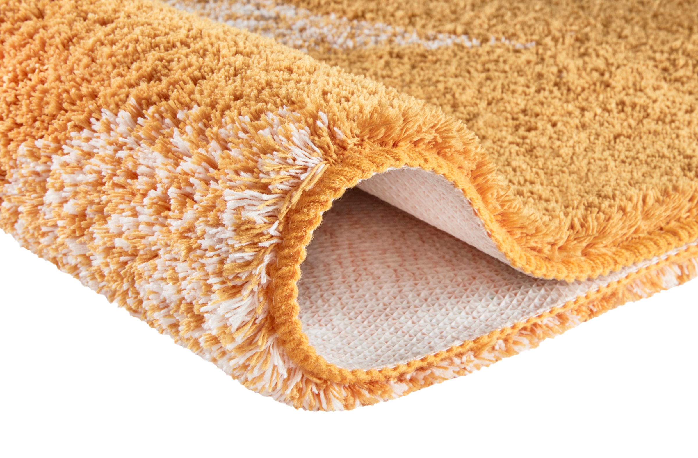 MEUSCH Badematte »Greta, Badvorleger, Badezimmer Teppich« Höhe 20 mm rutschhemmend beschichtet fußbodenheizungsgeeignet Badteppich mit dezentem, meliertem Blattmotiv