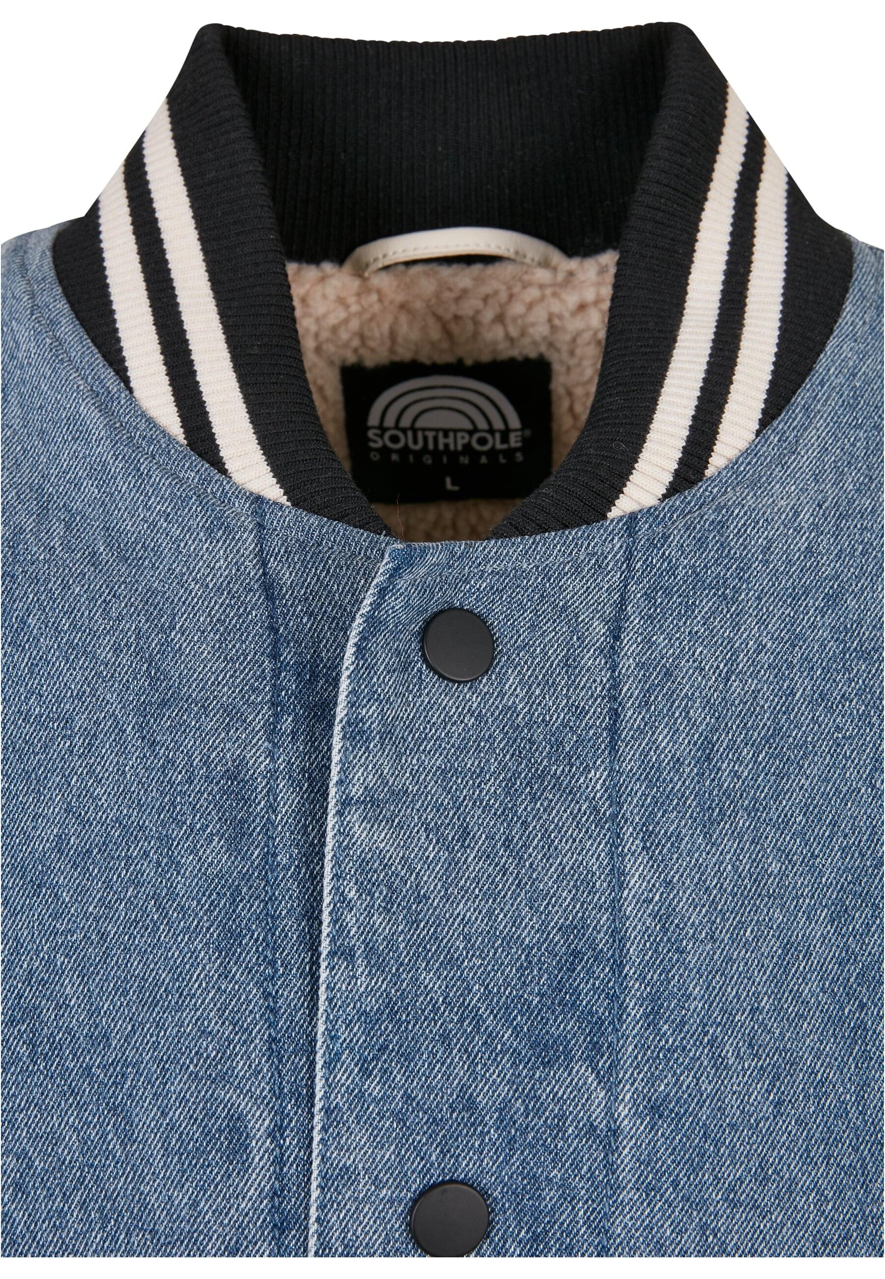 Southpole Collegejacke »Southpole Herren Southpole Denim College Jacket«, (1 St.), ohne Kapuze