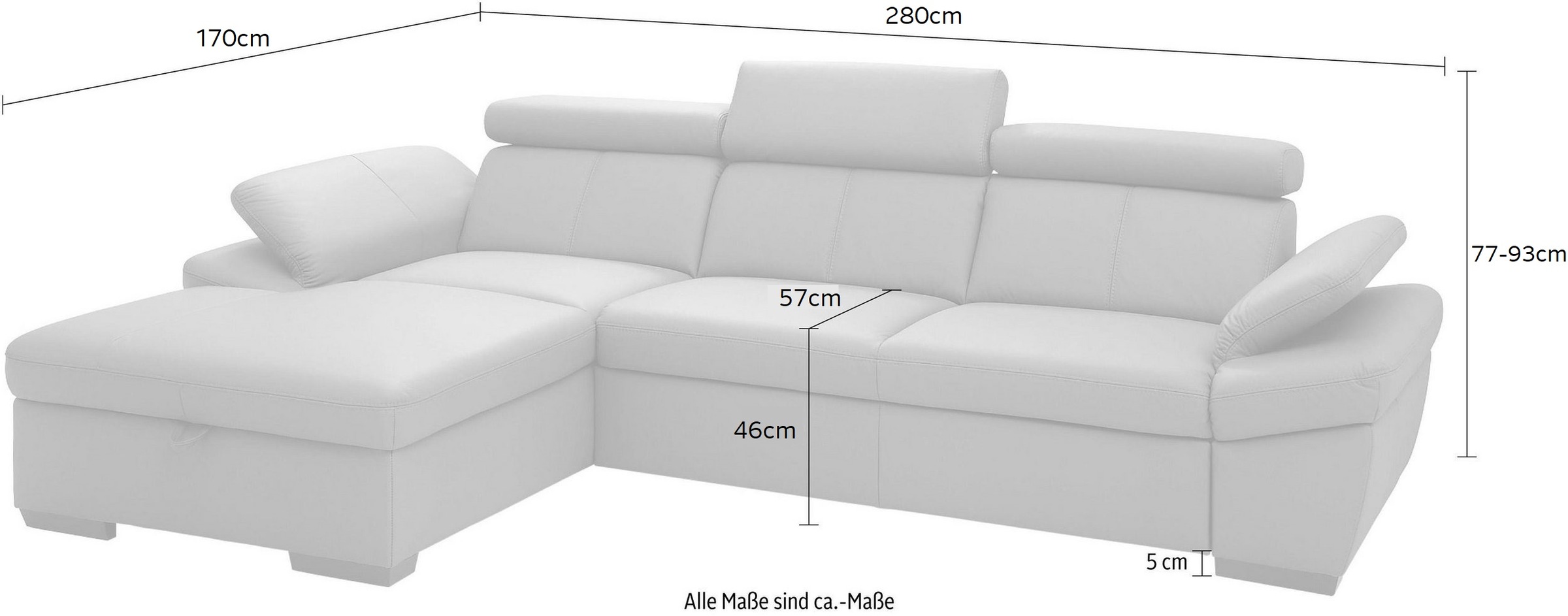 exxpo - sofa fashion | wahlweise kaufen mit Kopfteil- Armteilverstellung, BAUR und Bettfunktion inklusive Ecksofa