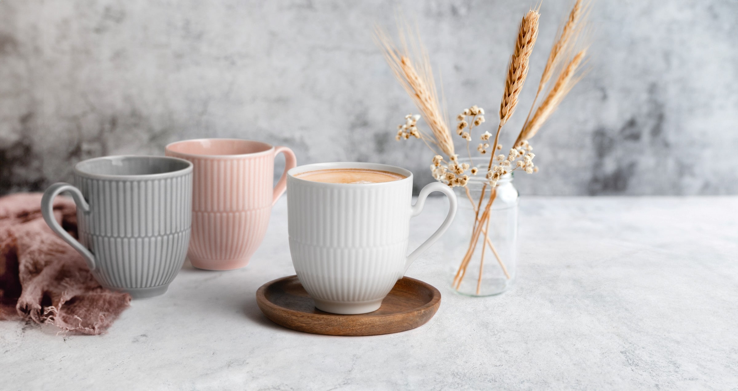 Seltmann Weiden Becher »Amina, Tassen-Set 3-tlg.«, (Set, 3 tlg.), Becher, Tassen-Set, besteht aus drei verschiedene Farben